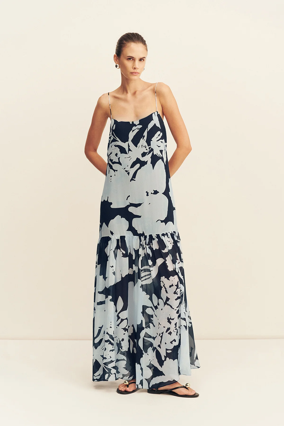 ALEYNA DROPPED WAIST MAXI DRESS - Image 6