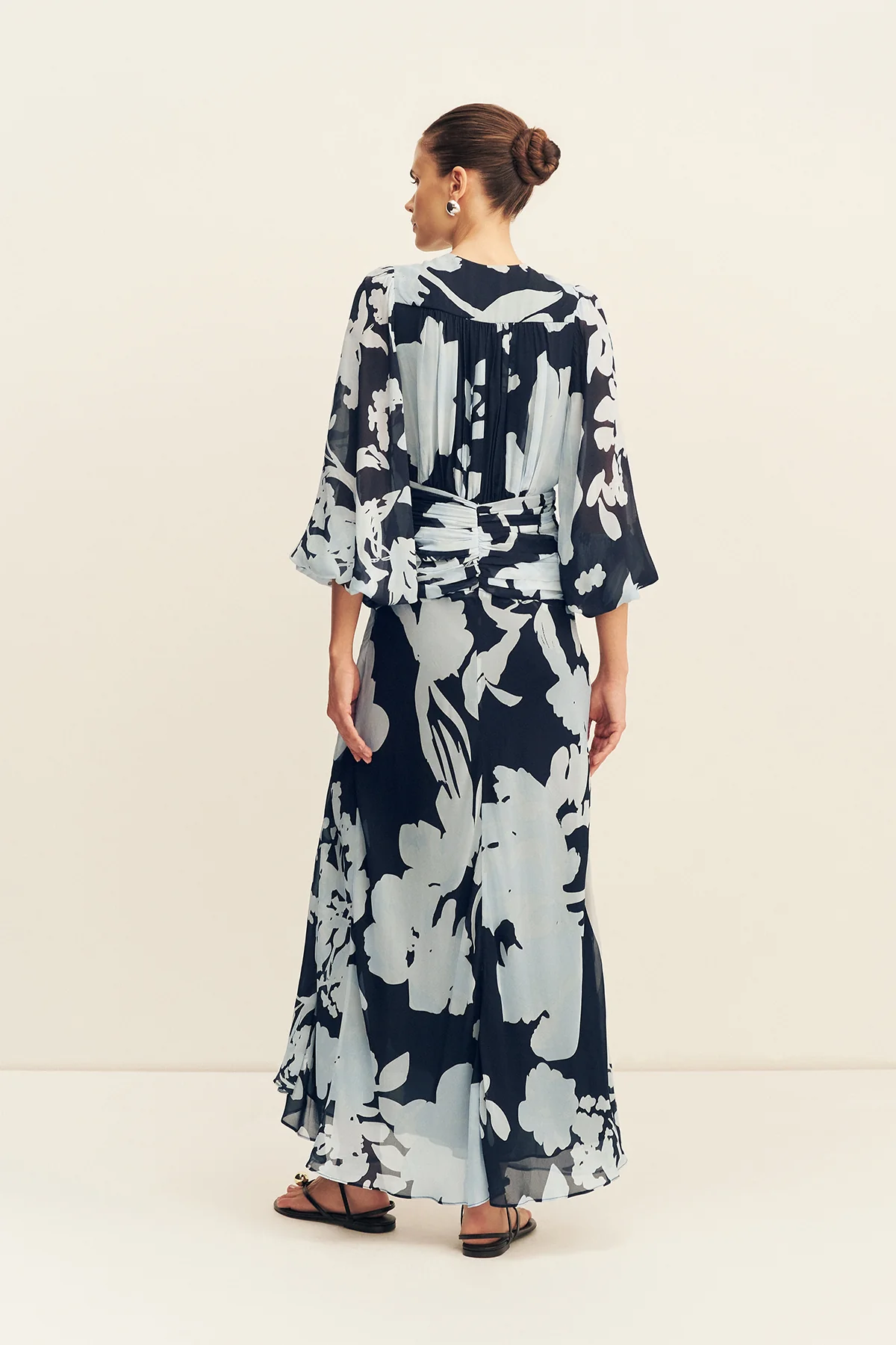 ALEYNA LONG SLEEVE RUCHED MAXI DRESS - Image 5