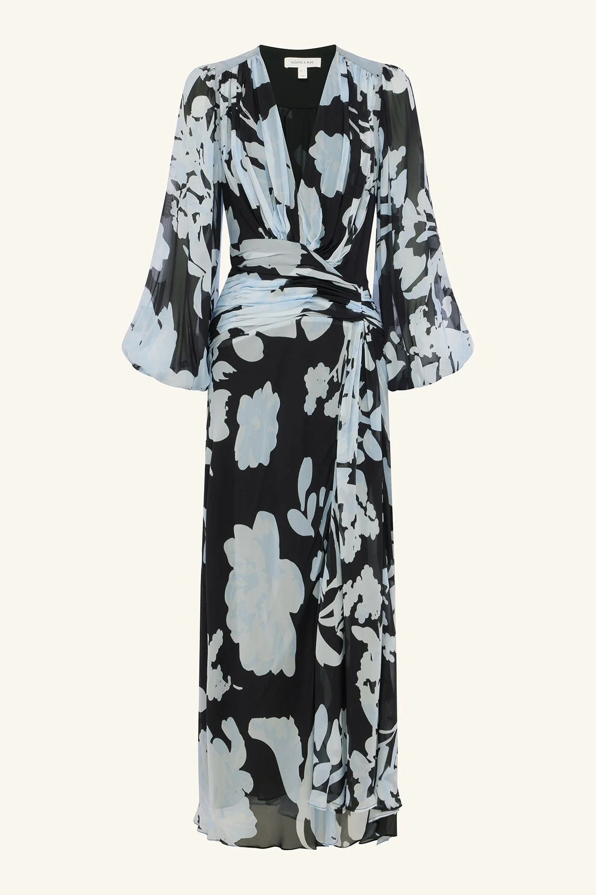 ALEYNA LONG SLEEVE RUCHED MAXI DRESS - Image 7