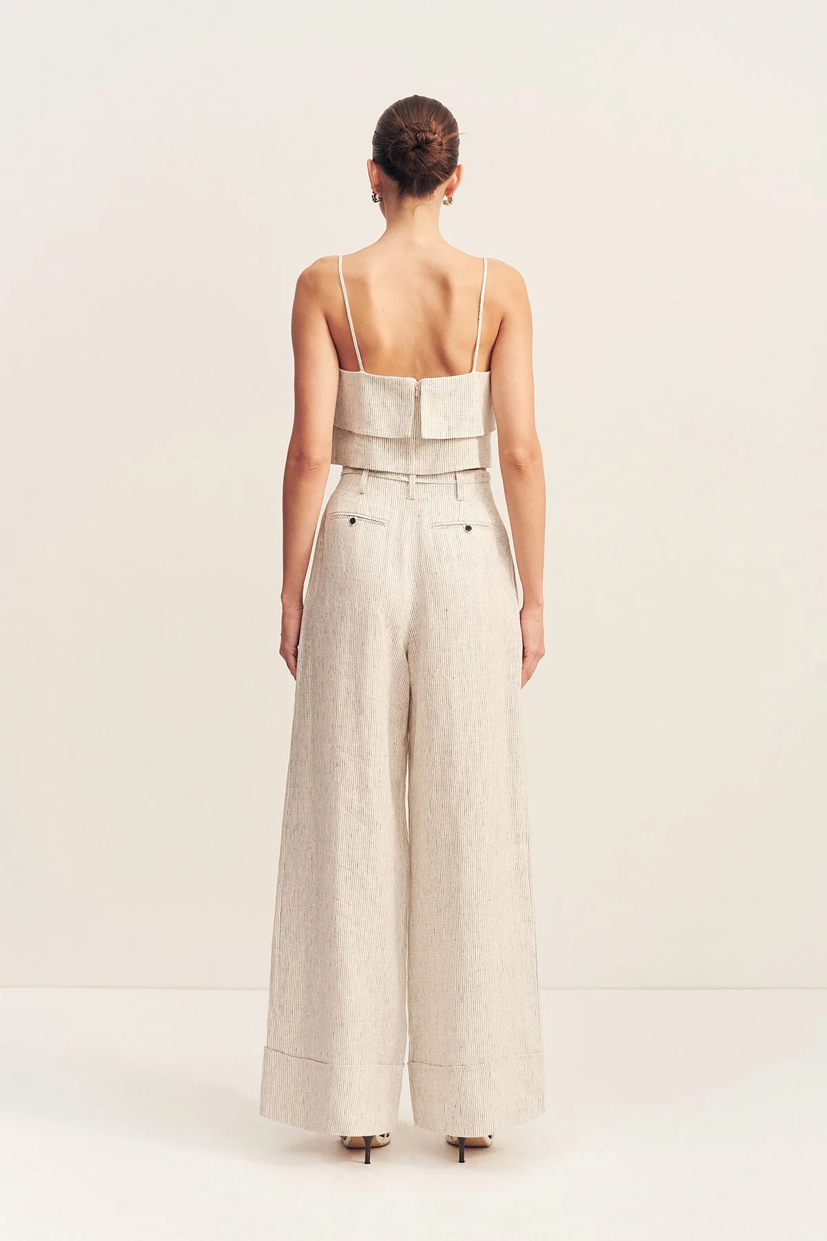 ALTO TEXTURED LINEN HIGH WAISTED PANT - Image 4
