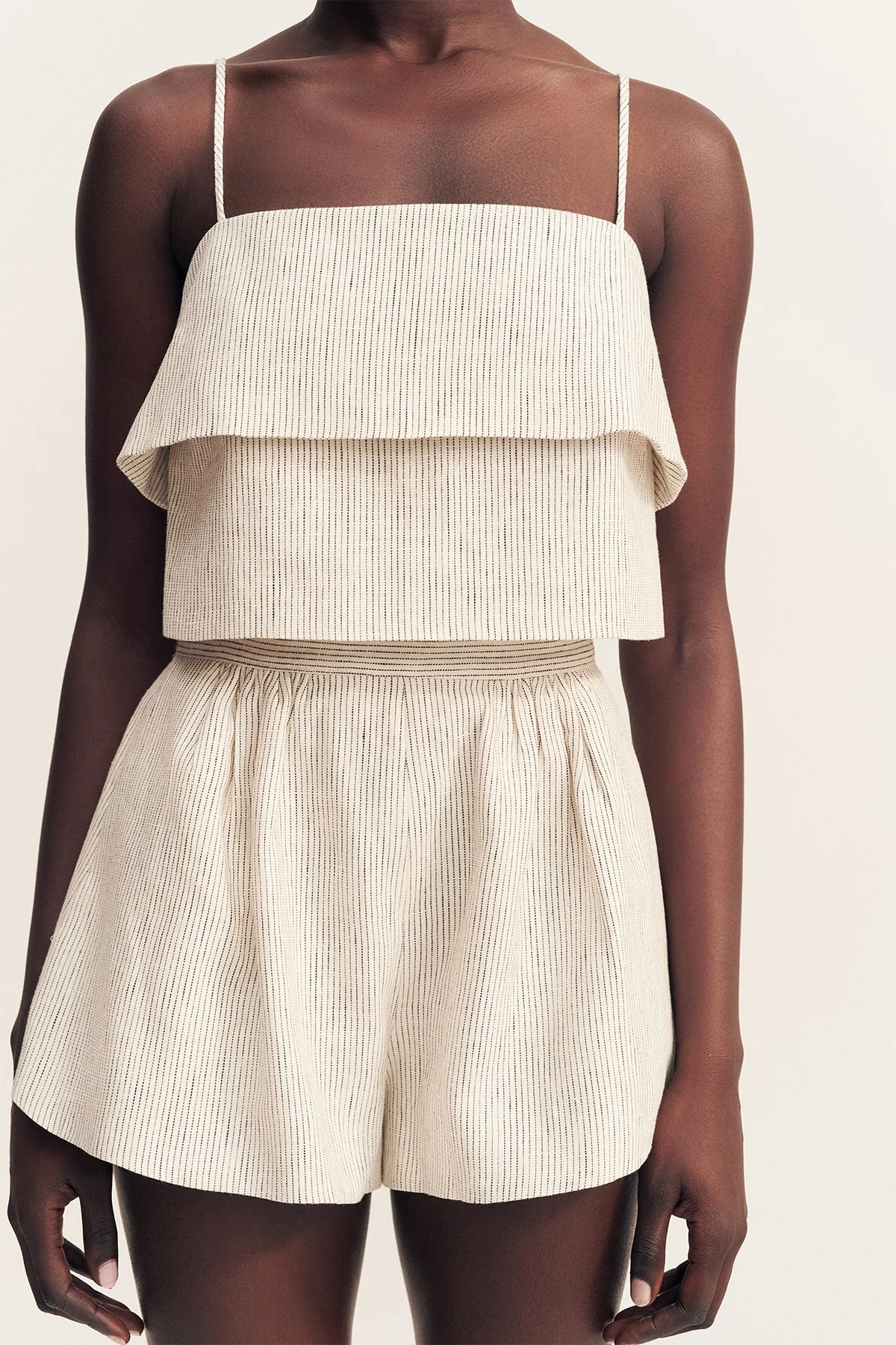 ALTO TEXTURED LINEN HIGH WAISTED SHORT - Image 6