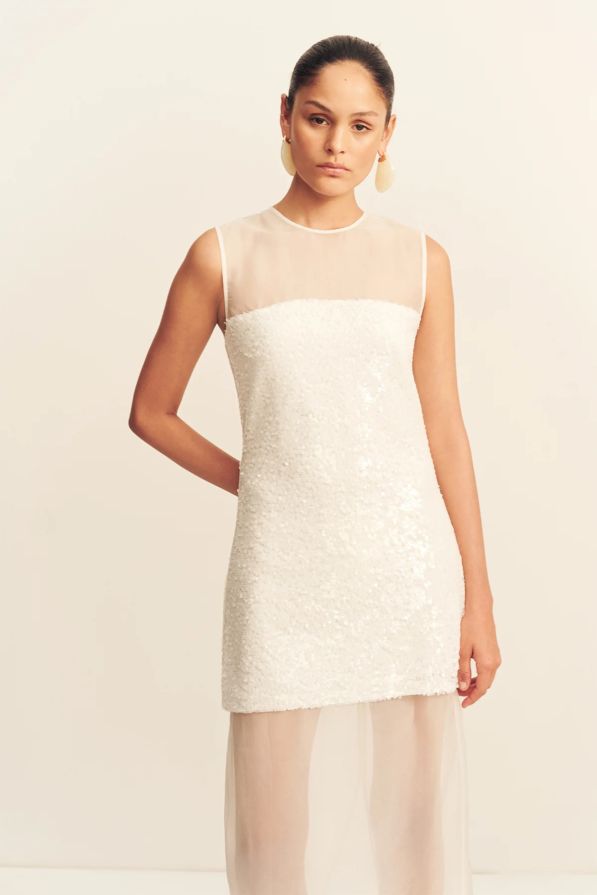 AMERIE SILK SEQUIN MAXI DRESS - GLISTEN - Image 2