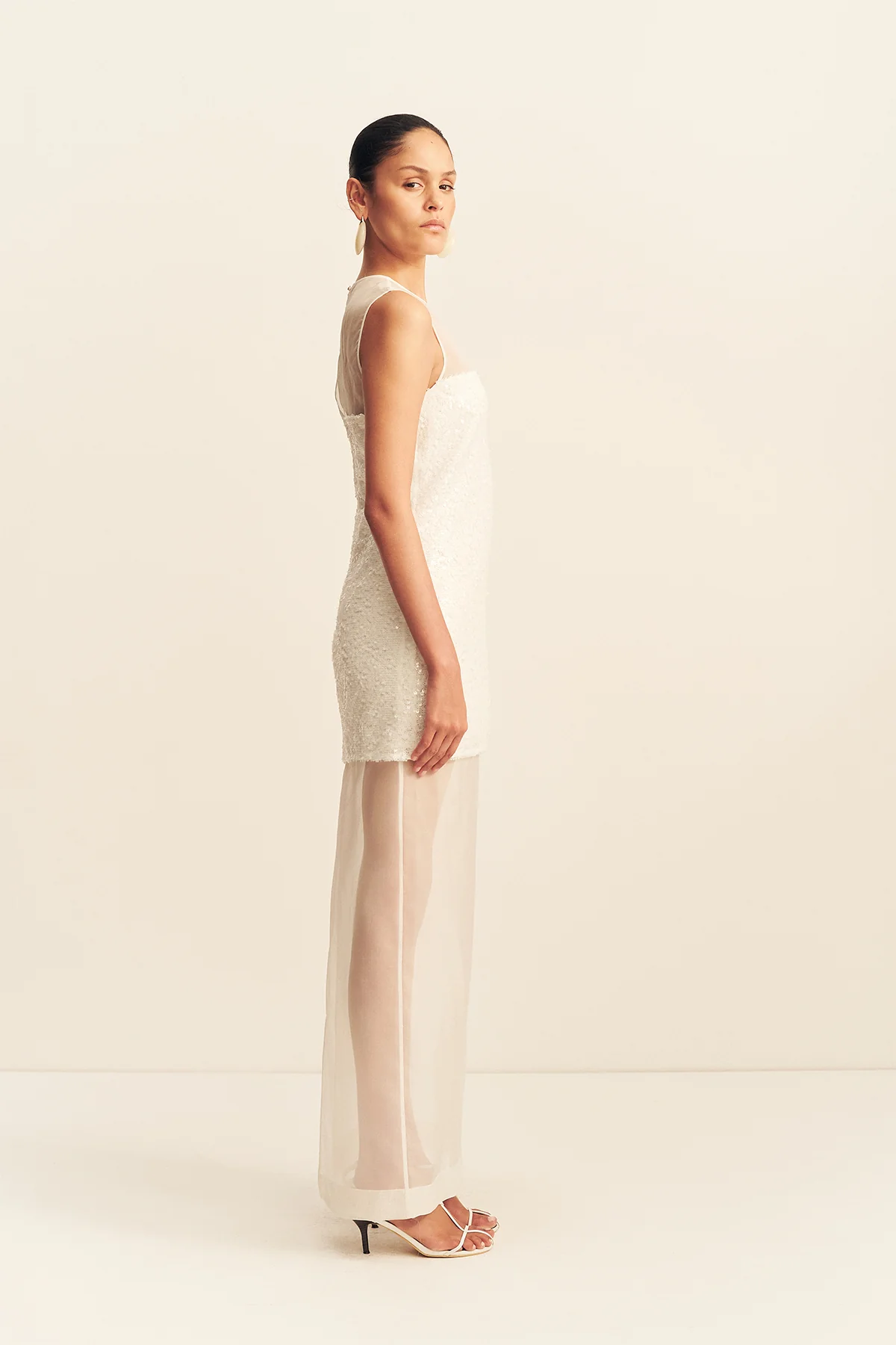AMERIE SILK SEQUIN MAXI DRESS - GLISTEN - Image 4