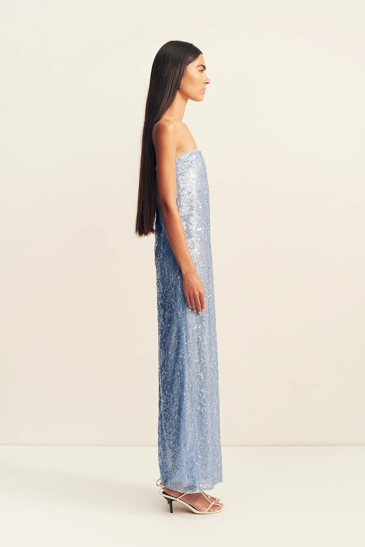 AMERIE STRAPLESS MAXI DRESS - ARCADIAN BLUE - Image 3