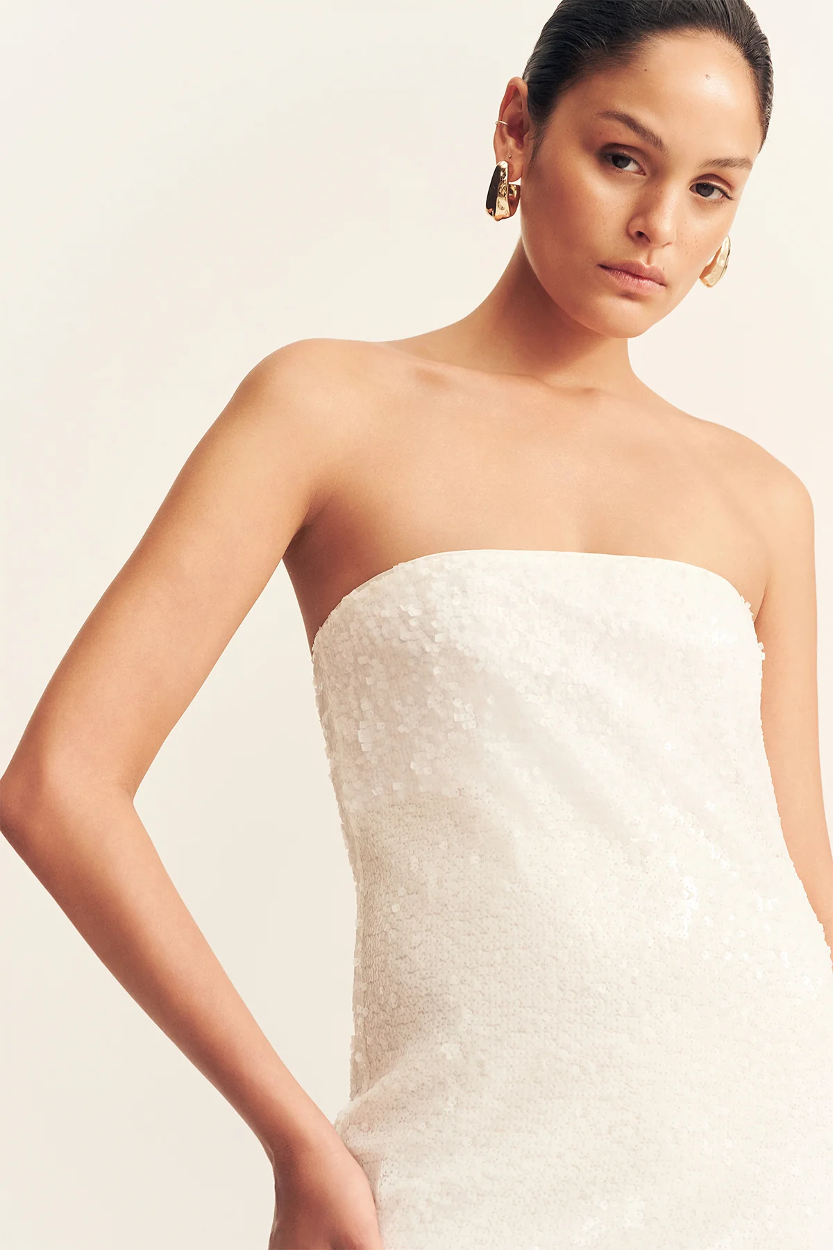 AMERIE STRAPLESS MAXI DRESS - GLISTEN - Image 2