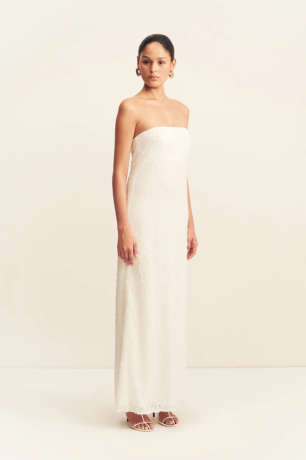 AMERIE STRAPLESS MAXI DRESS - GLISTEN - Image 3