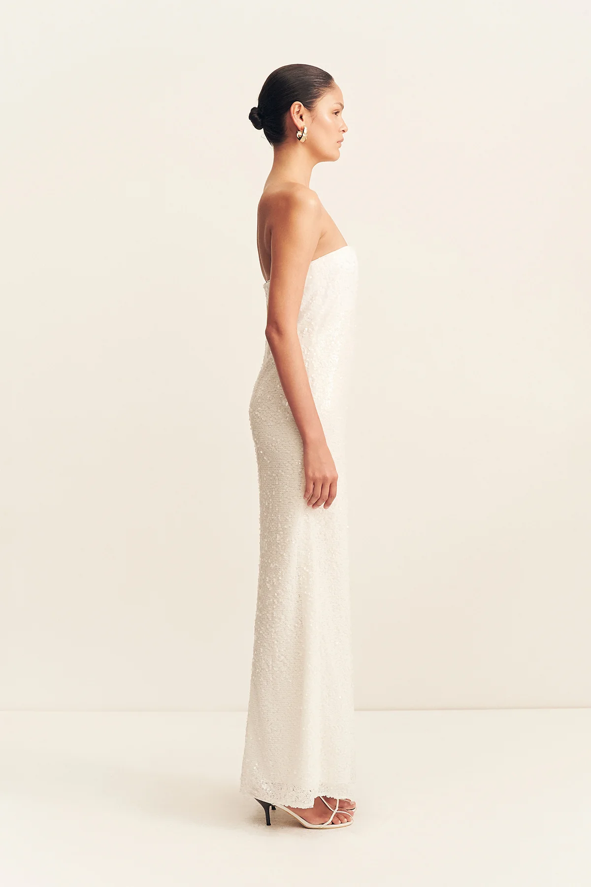 AMERIE STRAPLESS MAXI DRESS - GLISTEN - Image 4
