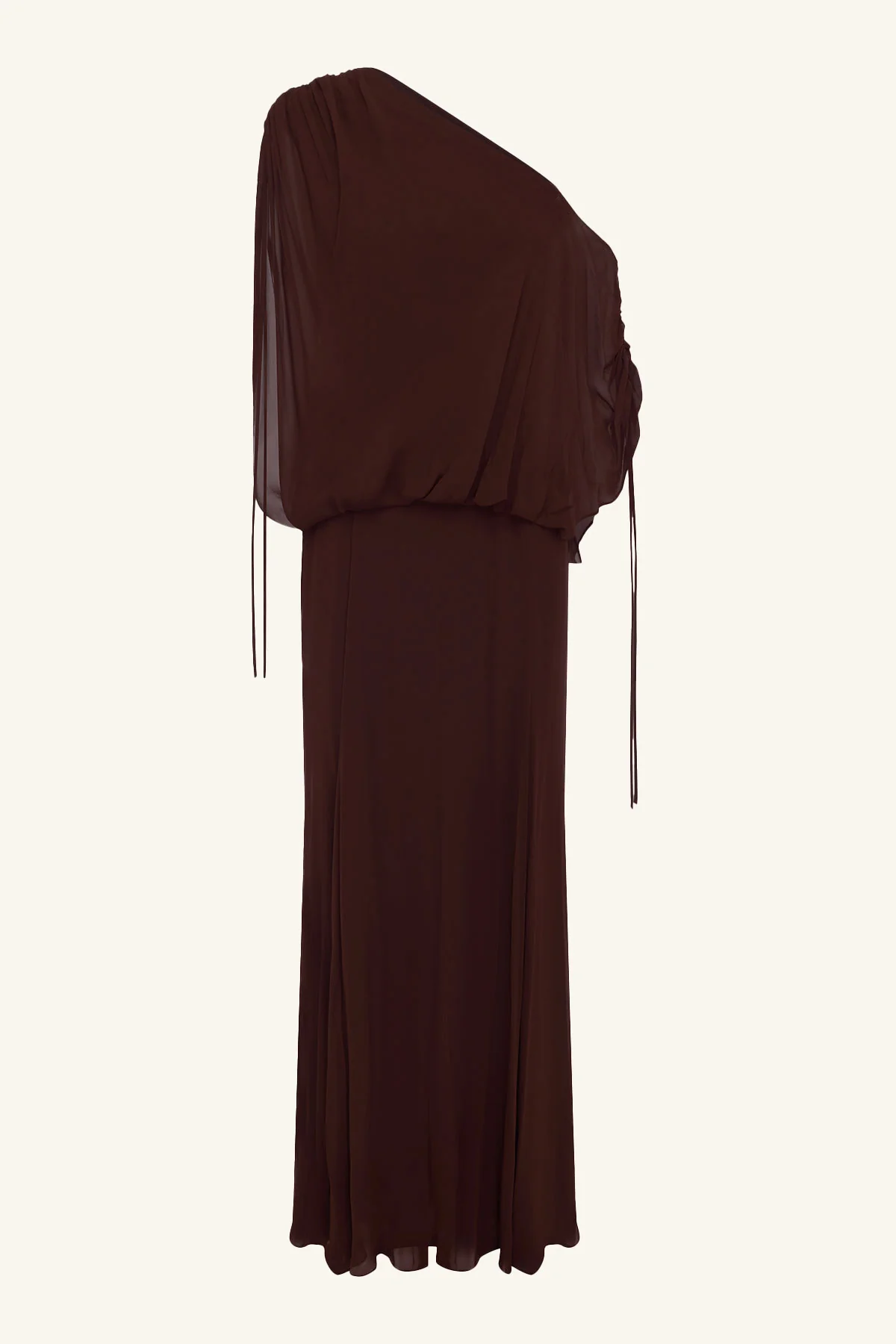 AMINA OFF SHOULDER BLOUSON MAXI DRESS - RISTRETTO - Image 6