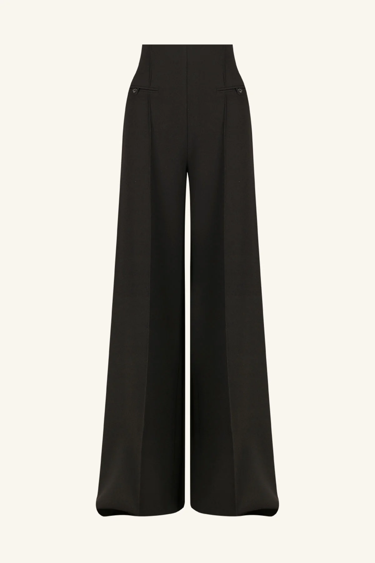 AMURA HIGH WAISTED WIDE LEG PANT - BLACK - Image 7