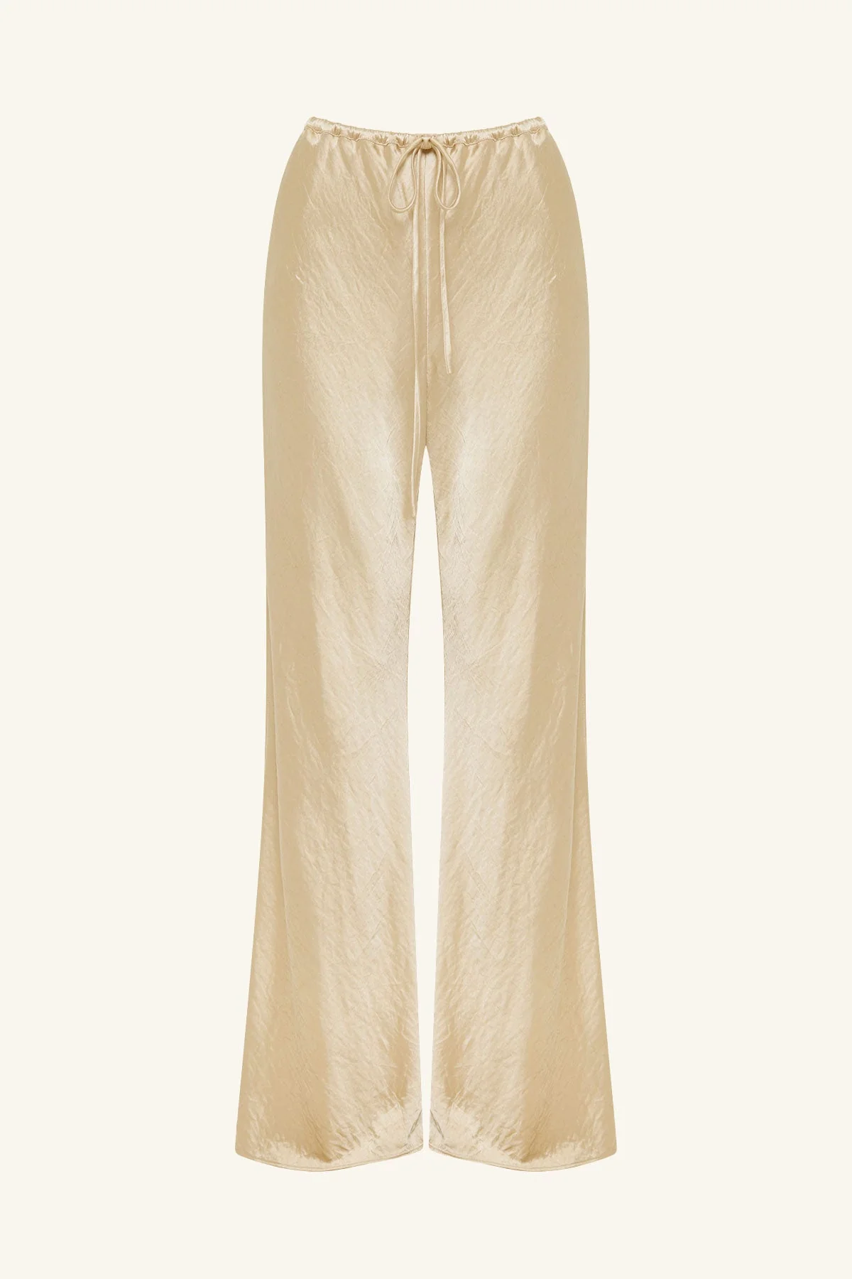 ANDIE CRUSHED DRAWSTRING PANT - CHAMPAGNE - Image 8
