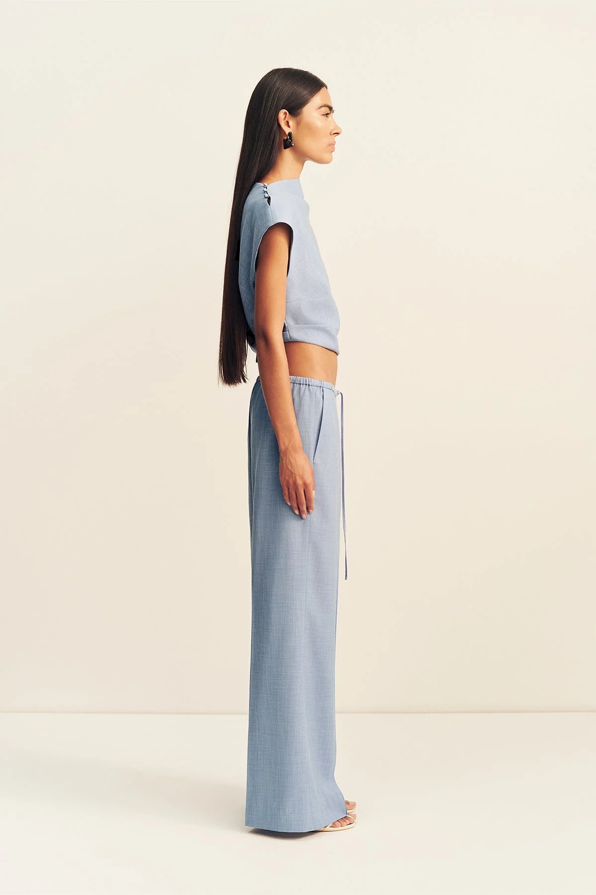 ASHER DRAWSTRING PANT - CHAMBRAY BLUE - Image 4