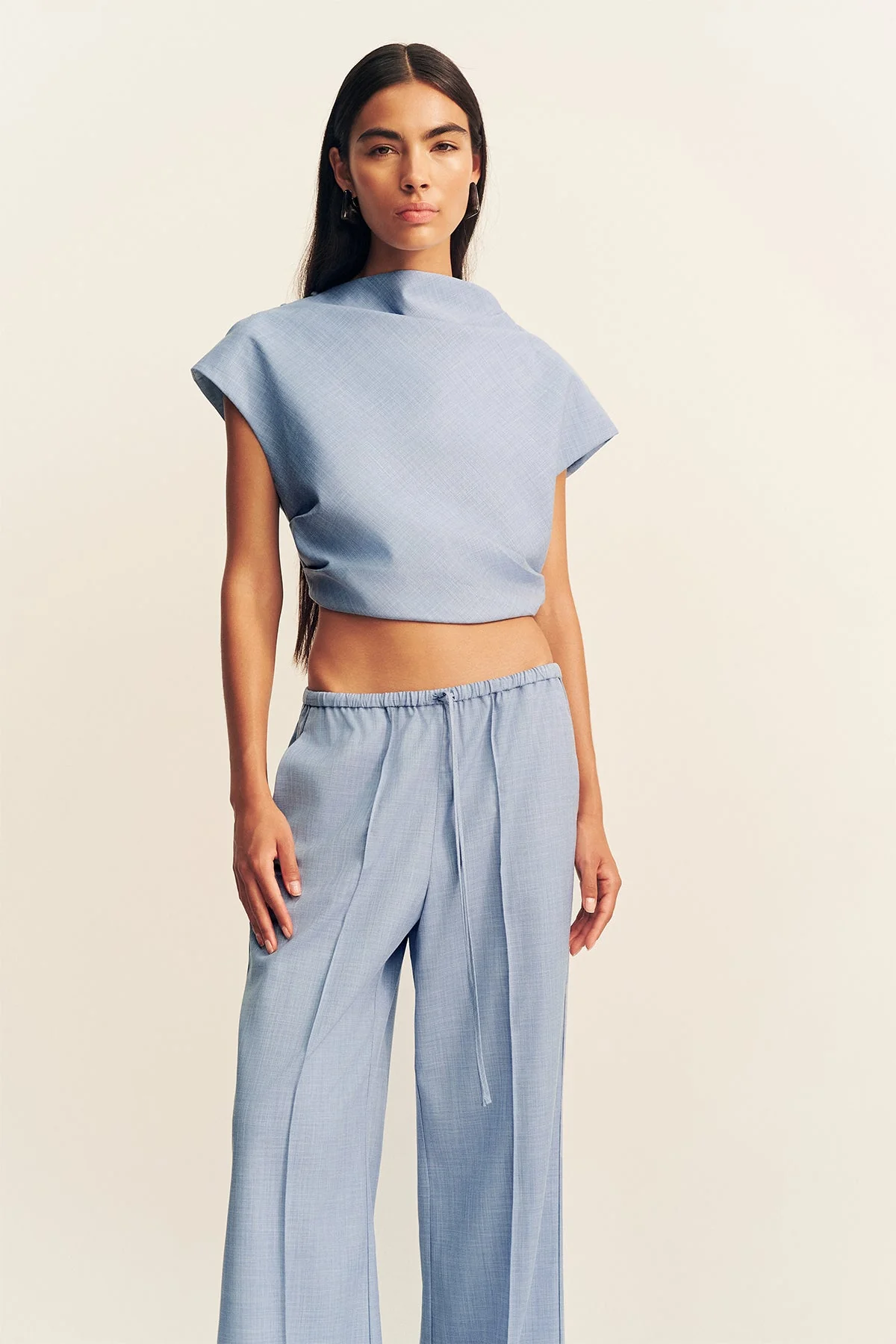ASHER DRAWSTRING PANT - CHAMBRAY BLUE - Image 6