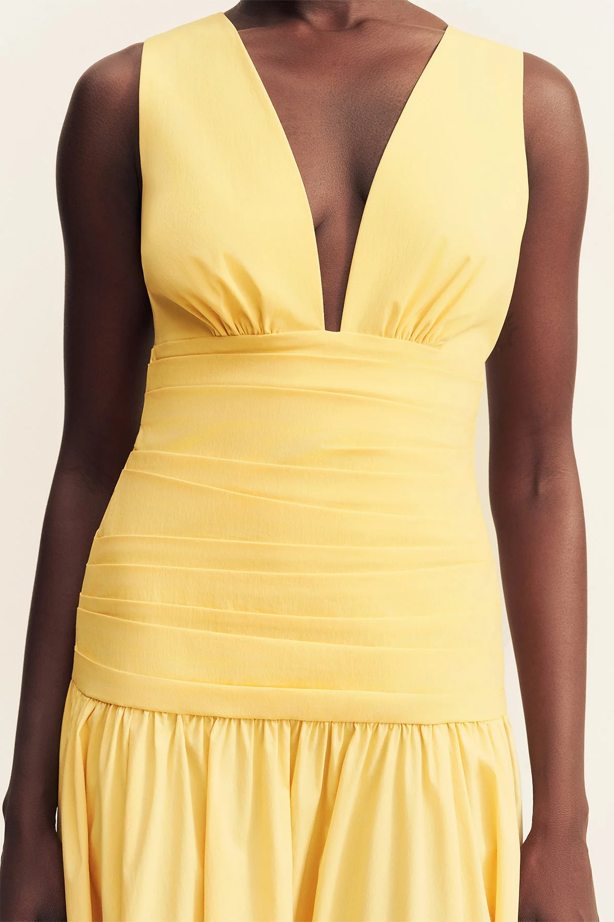 CAMPBELL GATHERED MAXI DRESS - SOLEIL - Image 7