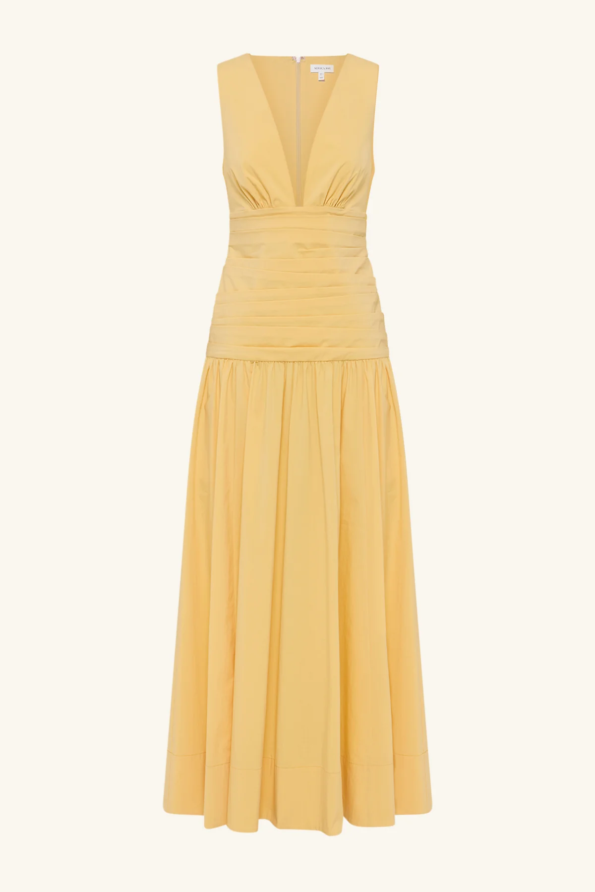 CAMPBELL GATHERED MAXI DRESS - SOLEIL - Image 8