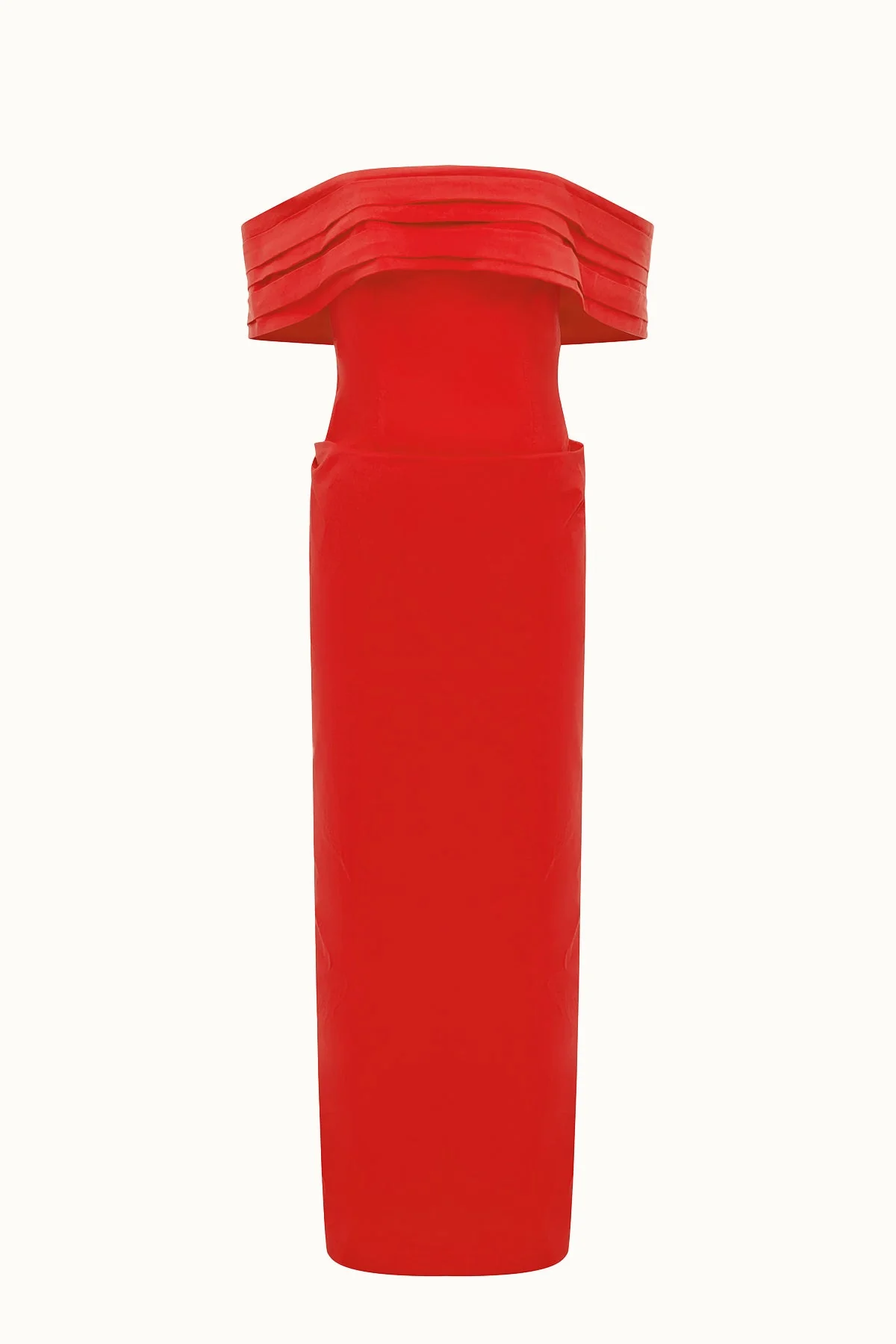 CAMPBELL OFF SHOULDER FITTED MAXI DRESS - GOJI - Image 6