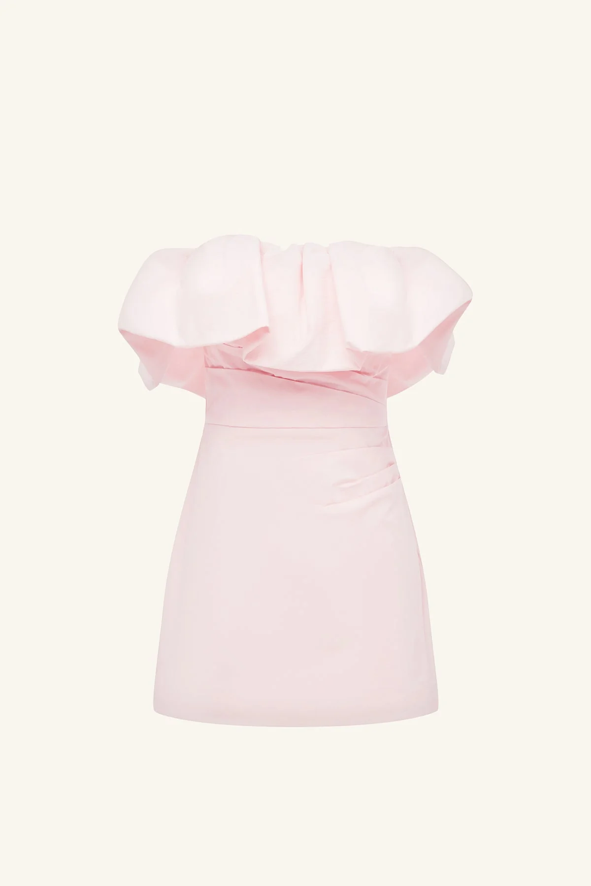 CAMPBELL STRAPLESS BUBBLE MINI DRESS - BALLERINA - Image 6