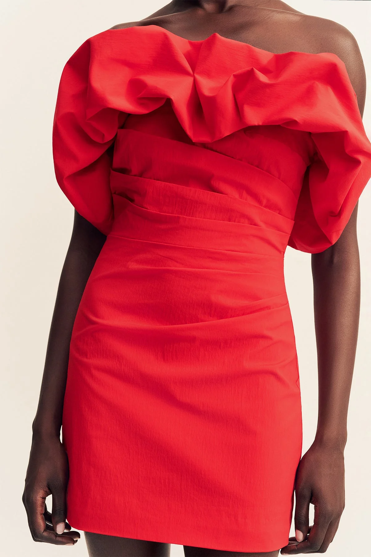 CAMPBELL STRAPLESS BUBBLE MINI DRESS - GOJI - Image 6