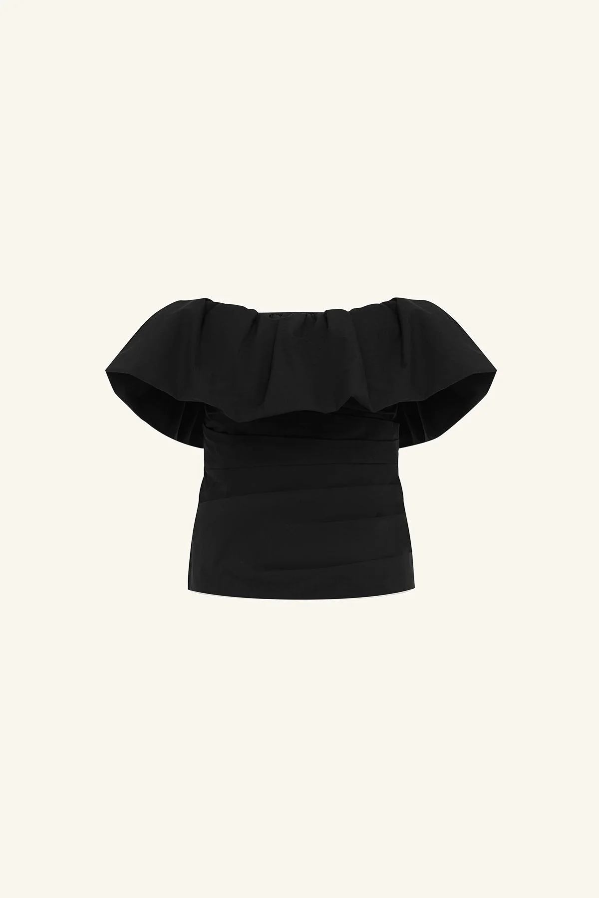 CAMPBELL STRAPLESS BUBBLE TOP - BLACK - Image 6
