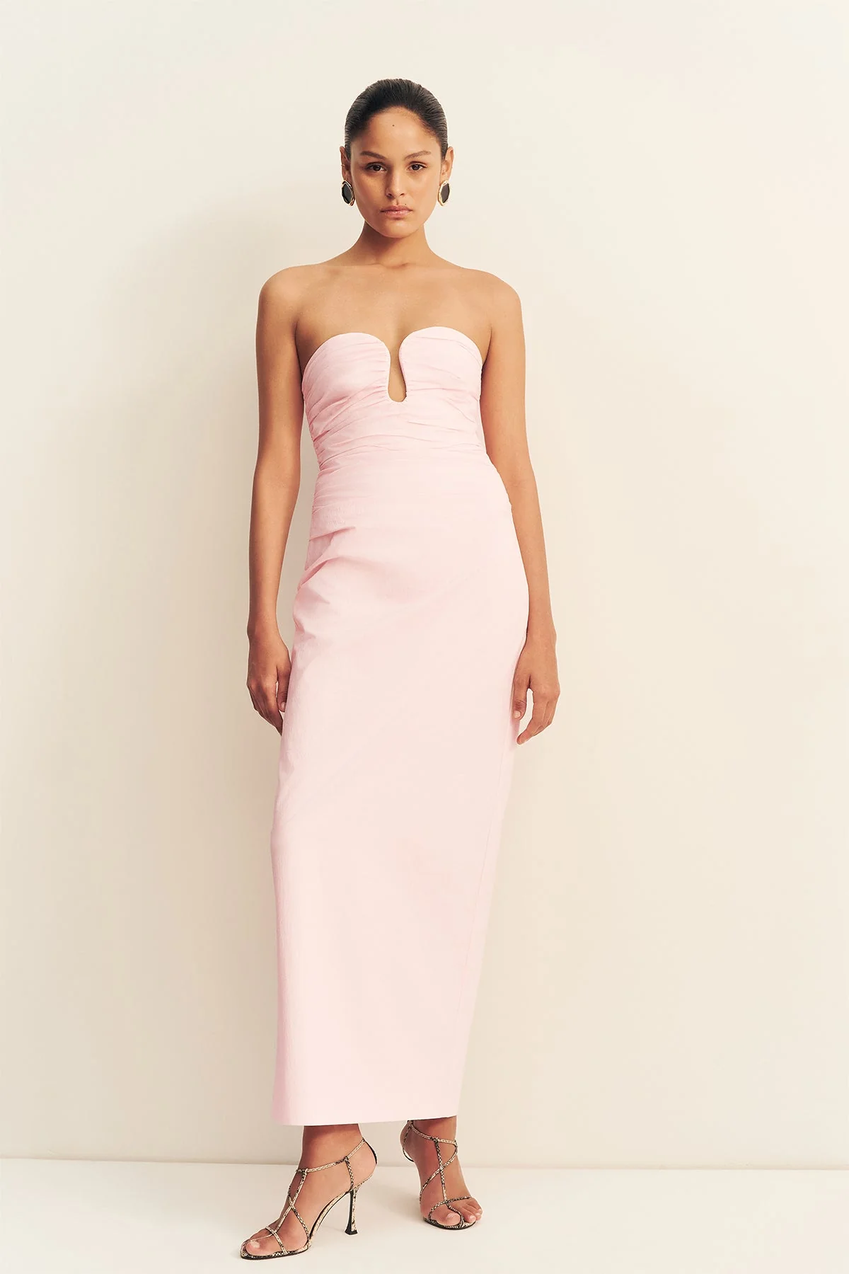 CAMPBELL STRAPLESS U WIRE MAXI DRESS - BALLERINA - Image 2