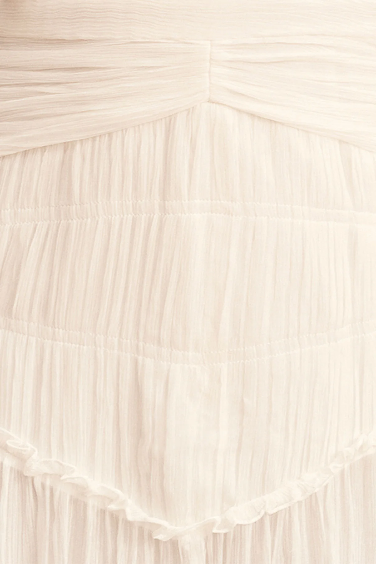 CLEMENCE HIGH NECK MAXI DRESS - IVORY - Image 7