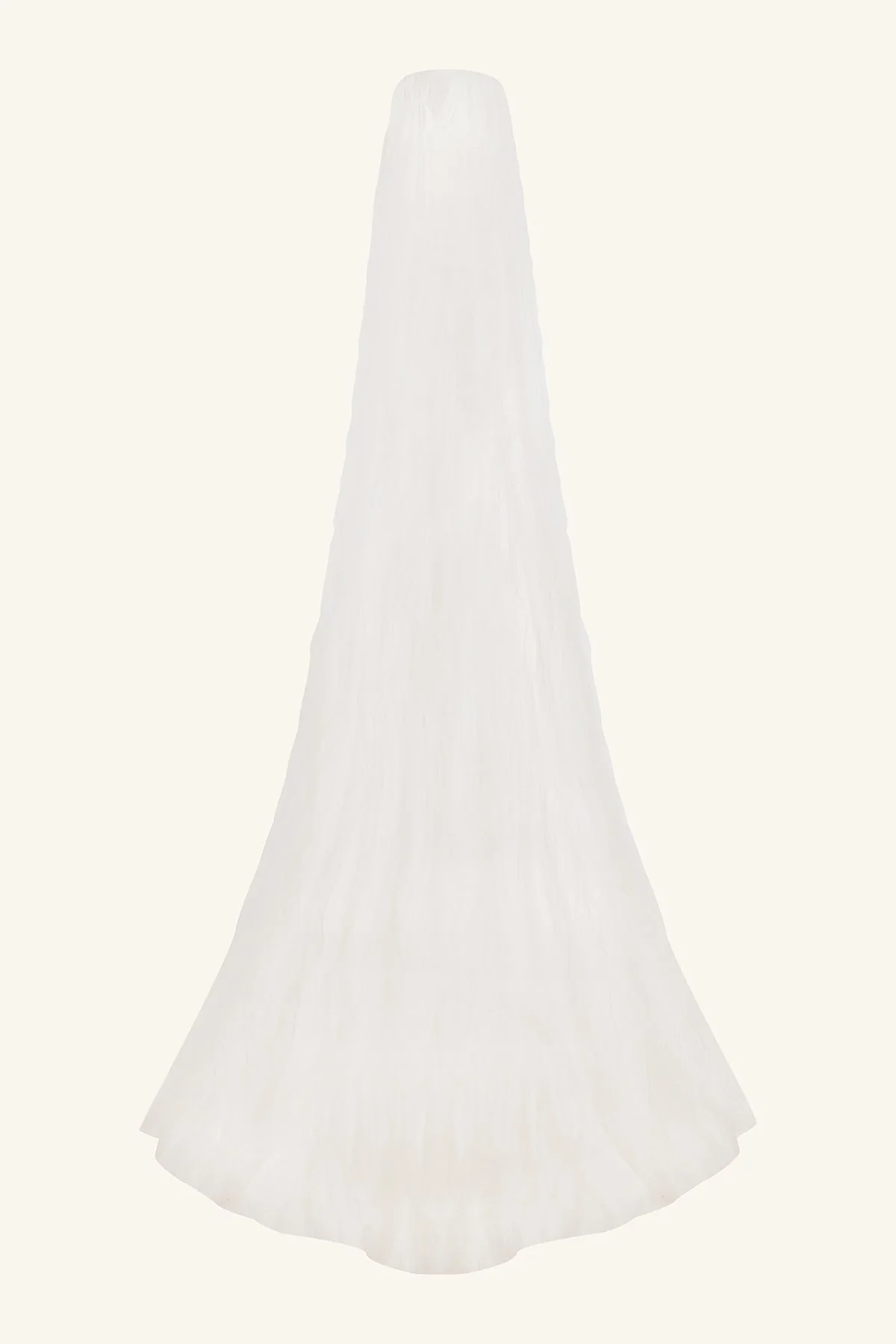 HALO PLEATED VEIL - IVORY - Image 8
