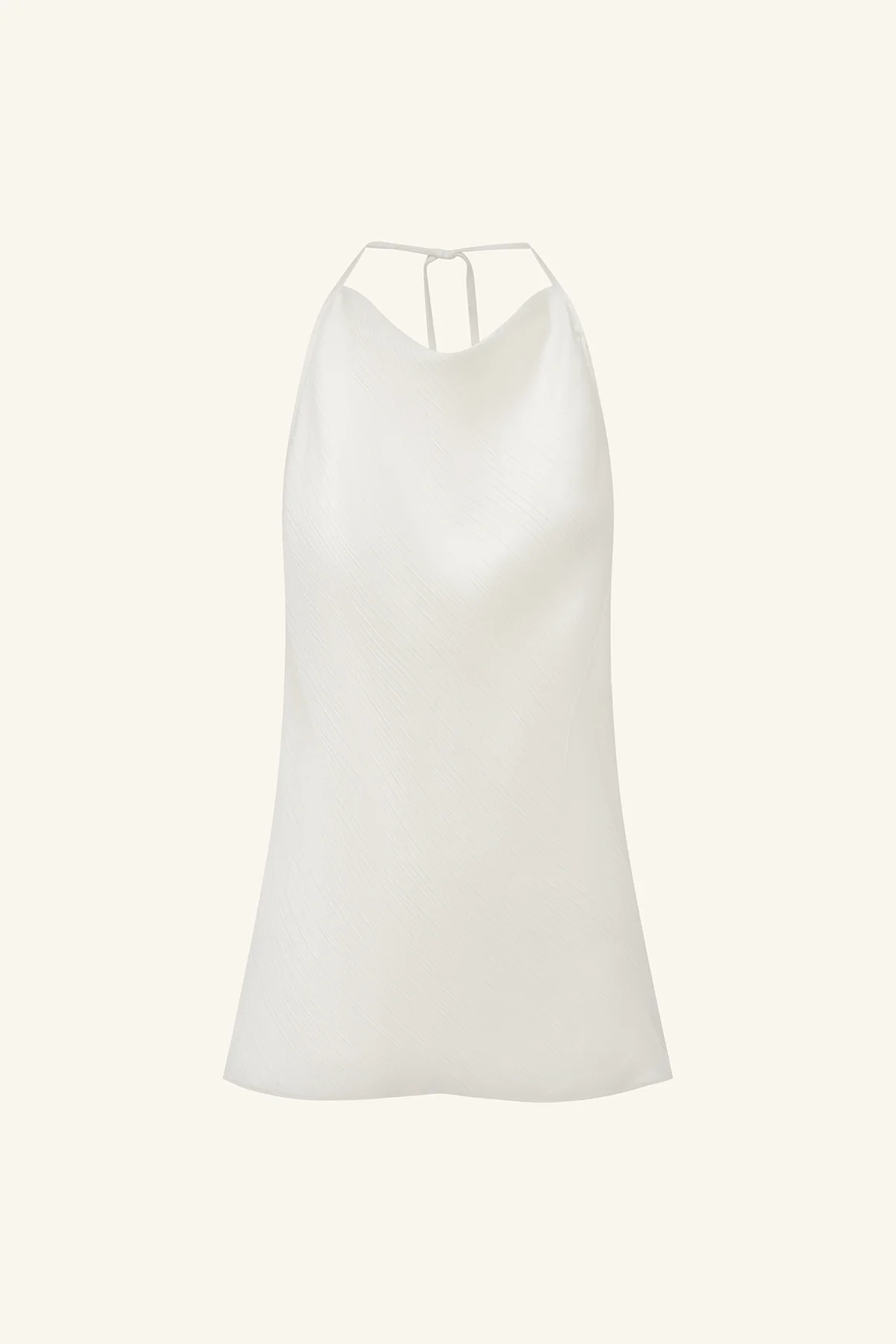 HUXLEY TEXTURED OPEN BACK TOP - VANILLA - Image 6