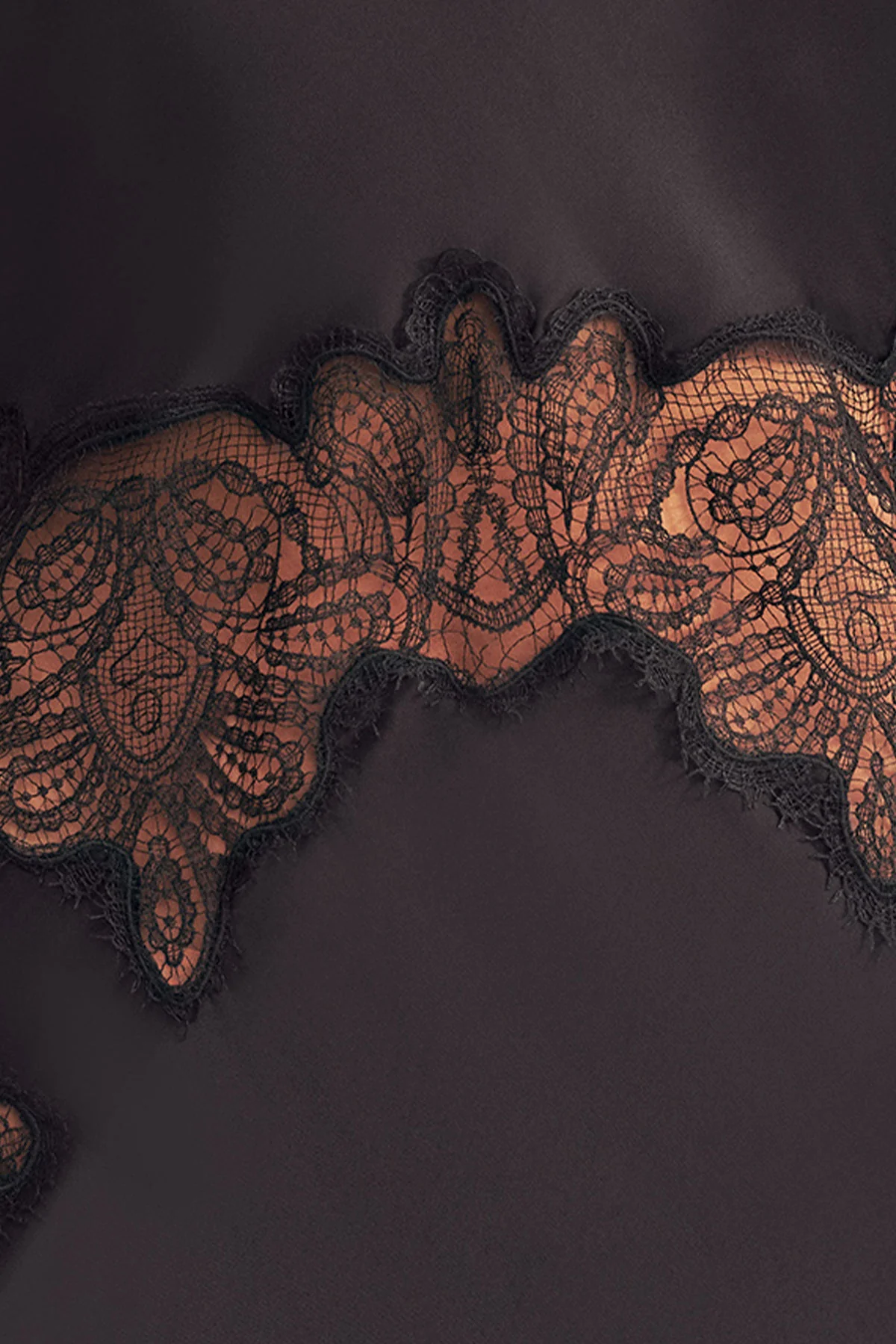 JAMILA LACE HIGH NECK MAXI DRESS - BLACK - Image 7