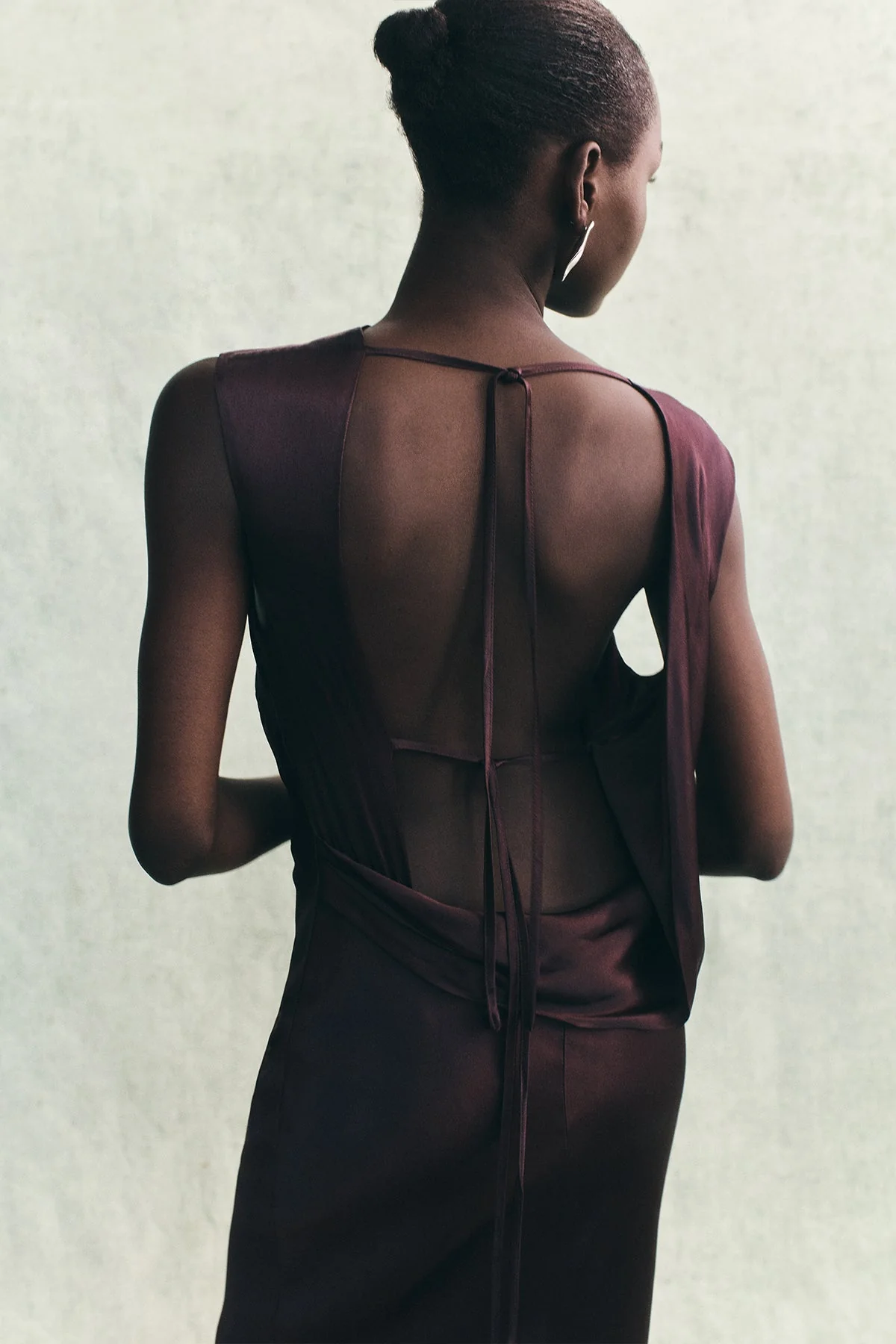 LA LUNE COWL BACK MAXI DRESS - ESPRESSO - Image 6