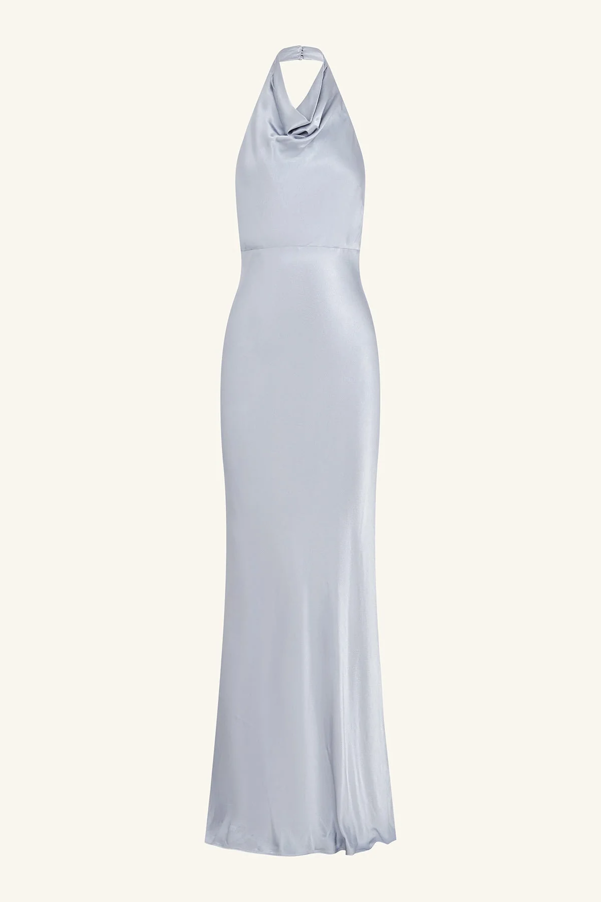 LA LUNE HIGH COWL OPEN BACK MAXI DRESS - POWDER BLUE - Image 7