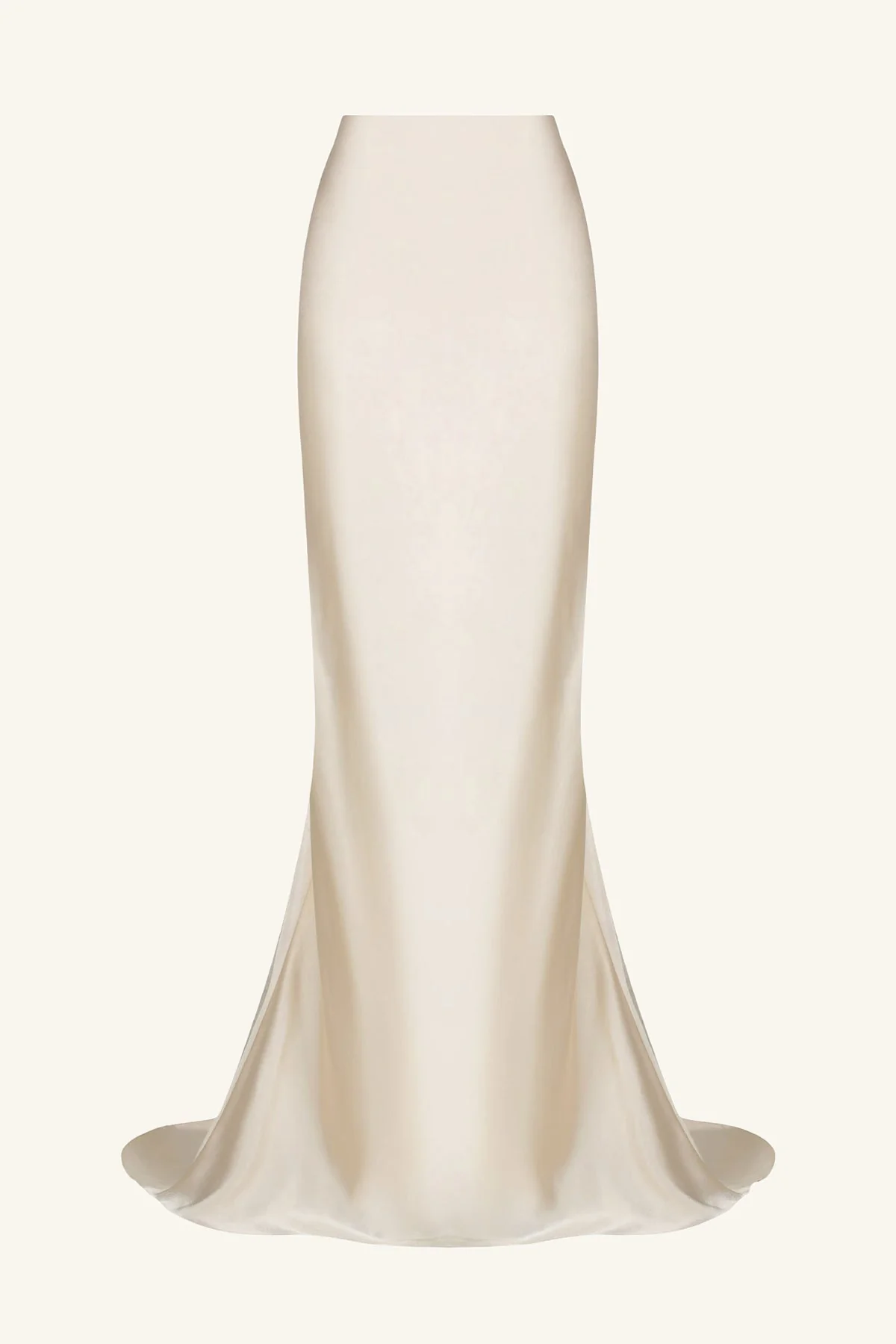 LA LUNE HIGH WAIST MAXI SKIRT - CREAM - Image 6