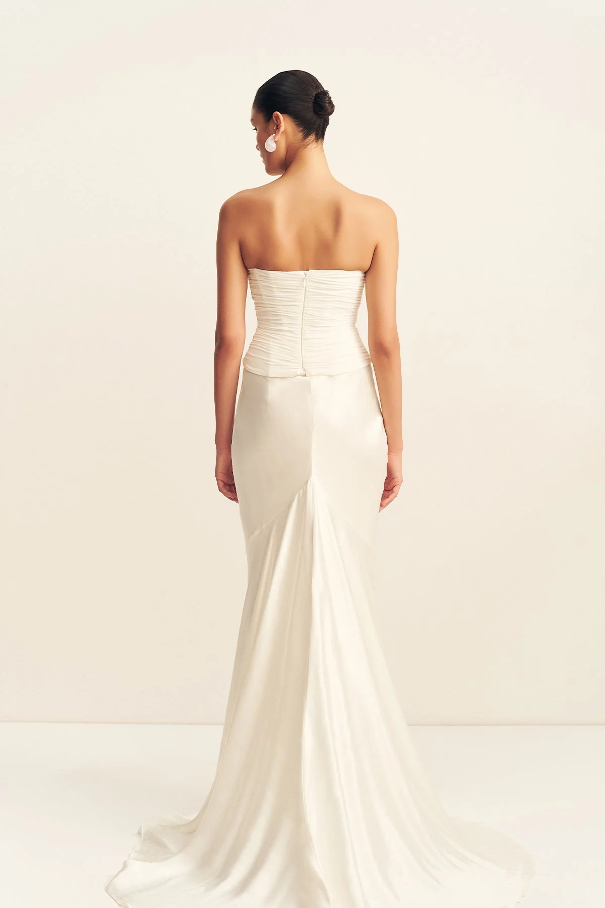 LA LUNE HIGH WAIST MAXI SKIRT - WHITE - Image 5