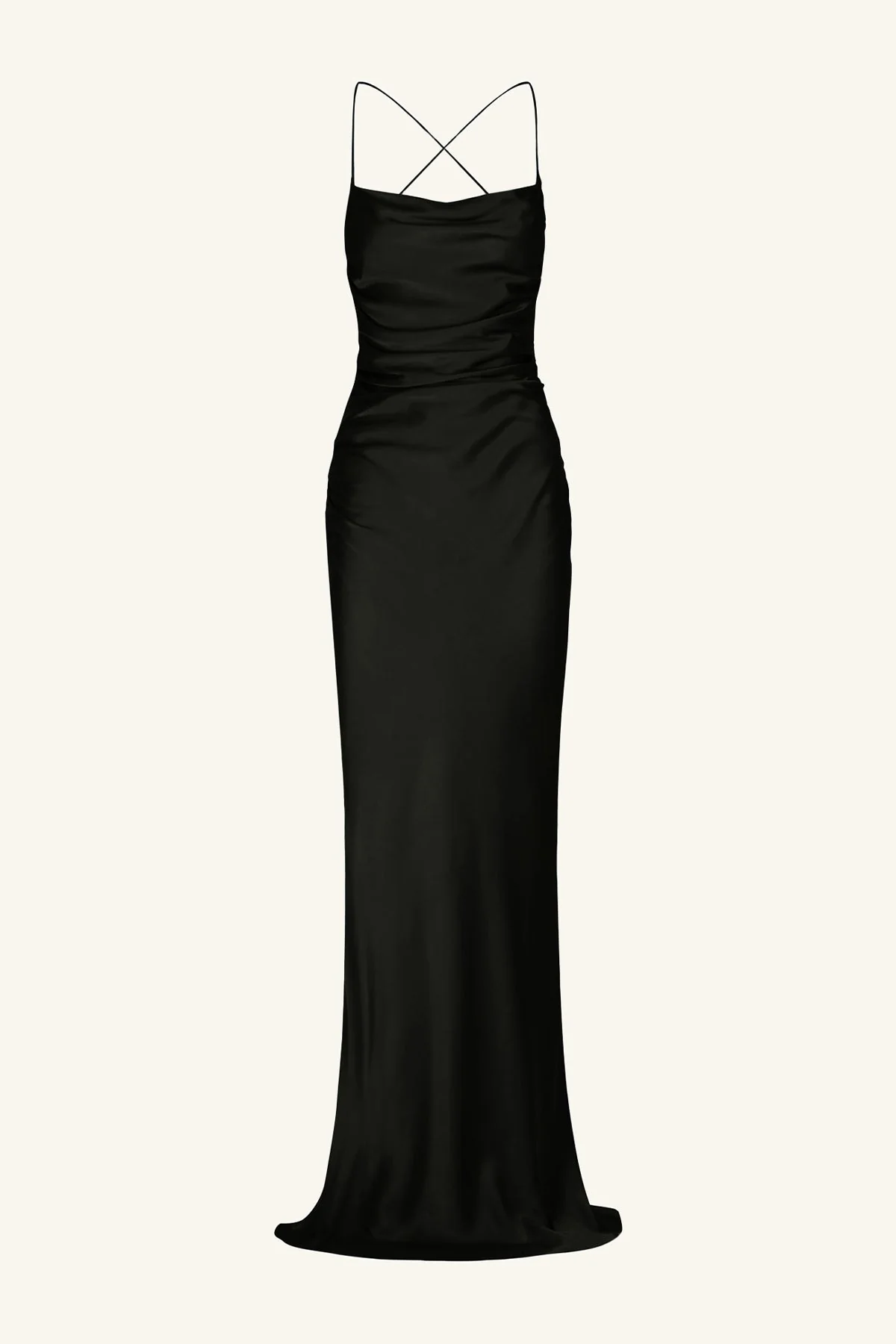 LA LUNE LACE BACK MAXI DRESS - BLACK - Image 7