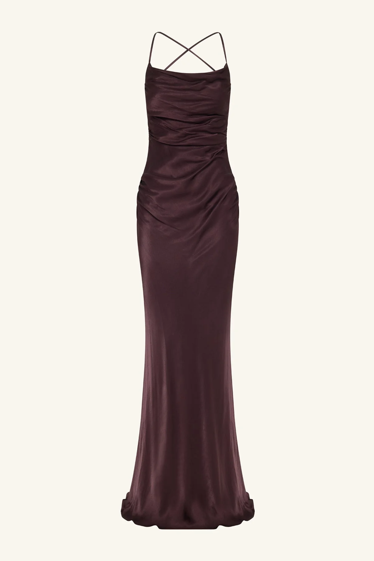LA LUNE LACE BACK MAXI DRESS - ESPRESSO - Image 7