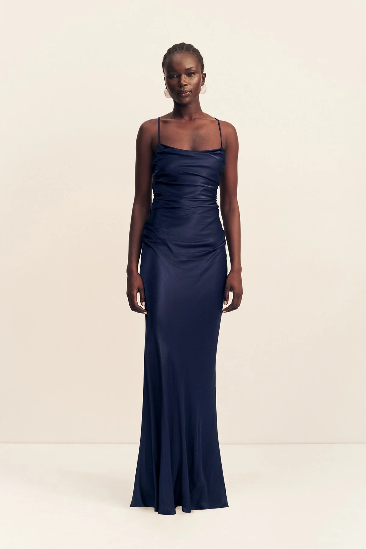 LA LUNE LACE BACK MAXI DRESS - MIDNIGHT