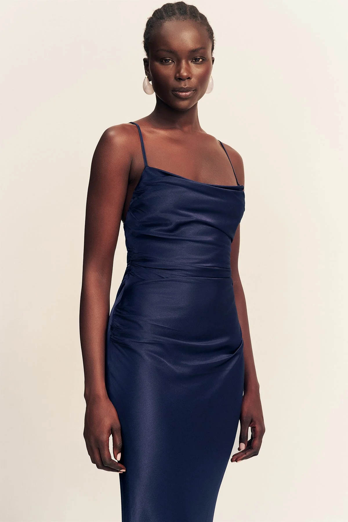 LA LUNE LACE BACK MAXI DRESS - MIDNIGHT - Image 2