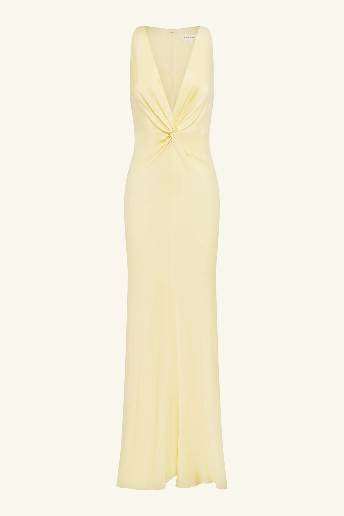 LA LUNE LOW TWIST MAXI DRESS - LEMON - Image 7