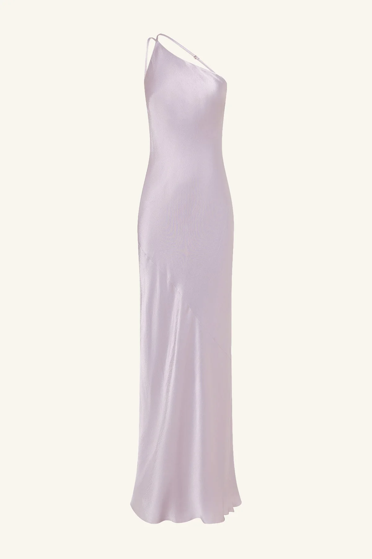 LA LUNE ONE SHOULDER COWL BACK MAXI DRESS - LILAC - Image 8