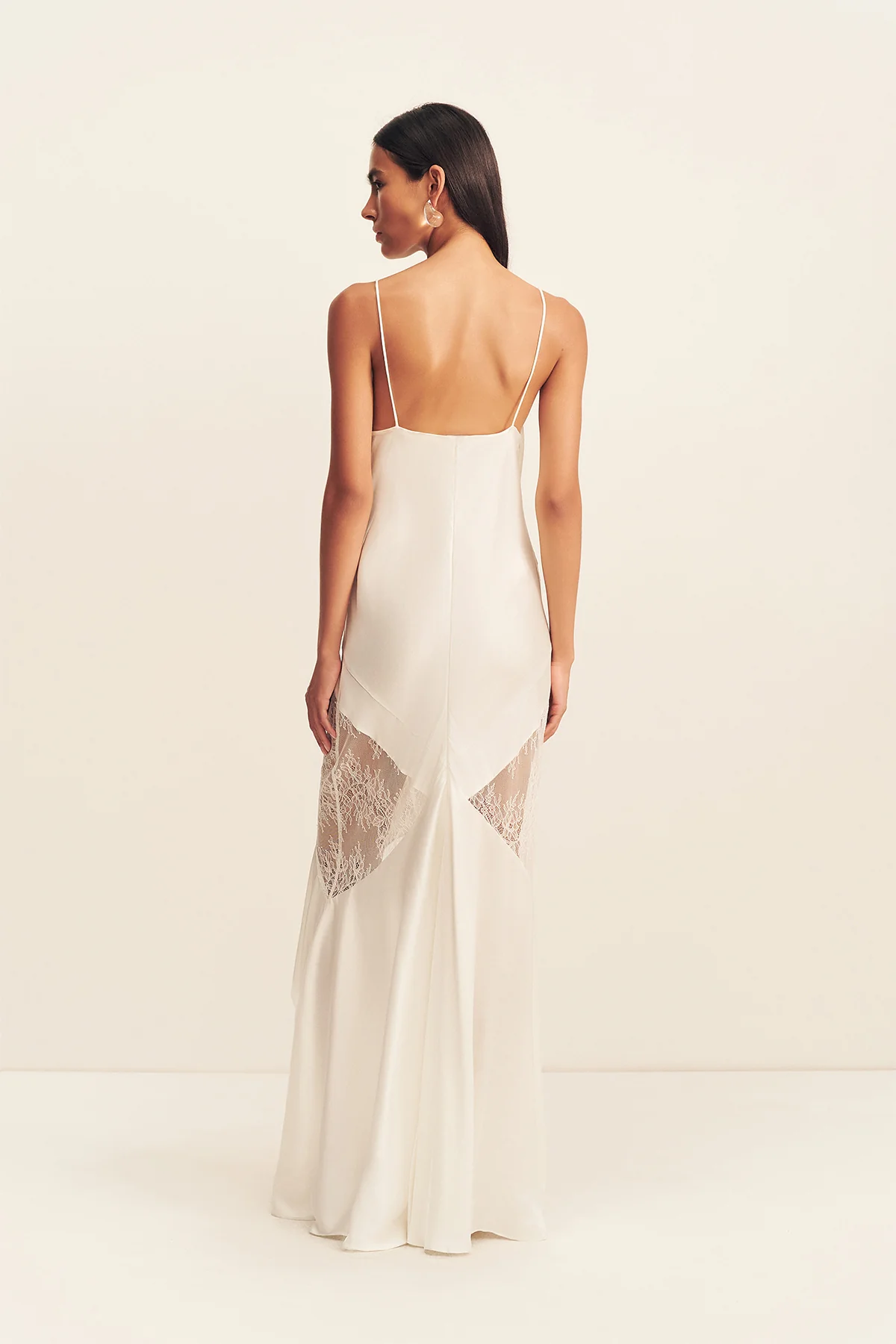LABYRINTH LACE PANELLED RUFFLE MAXI DRESS - IVORY - Image 5