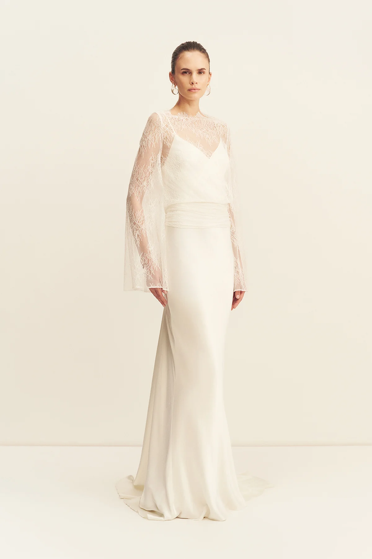 LAMBENT LACE LONG SLEEVE TIE TOP - Image 3