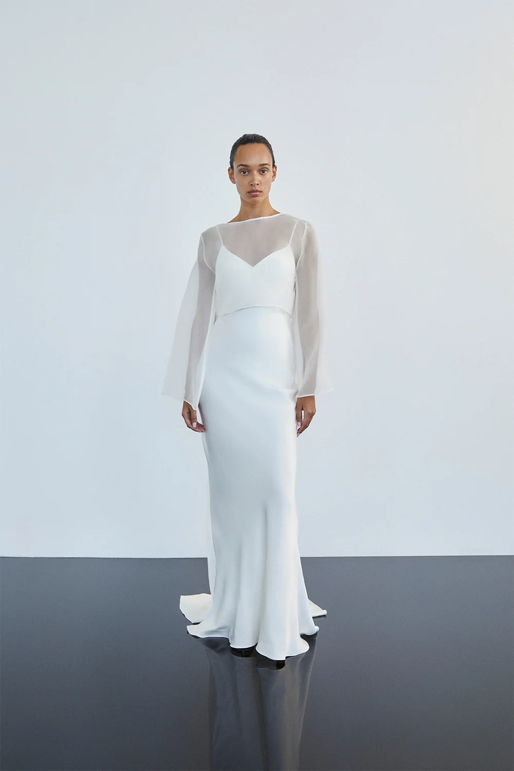 LIA SILK ORGANZA WRAP TOP - Image 6