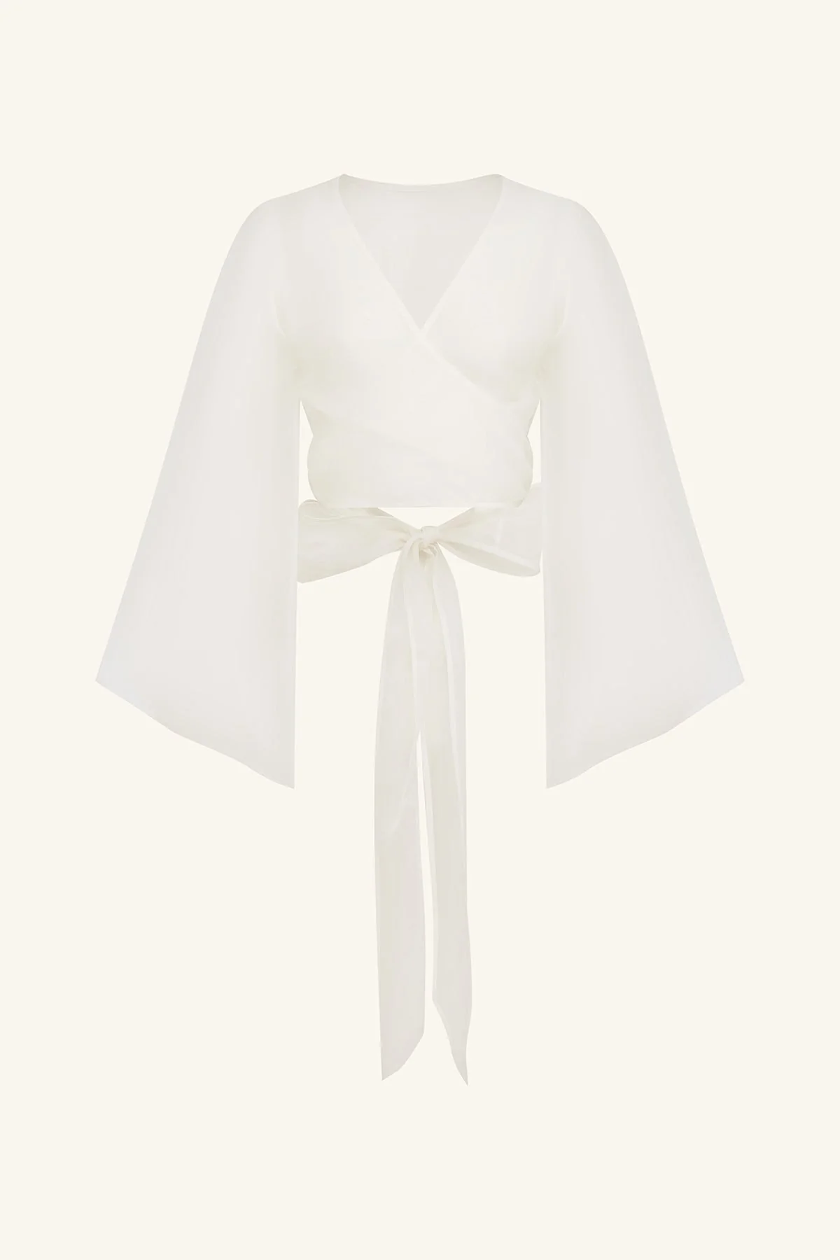LIA SILK ORGANZA WRAP TOP - Image 7