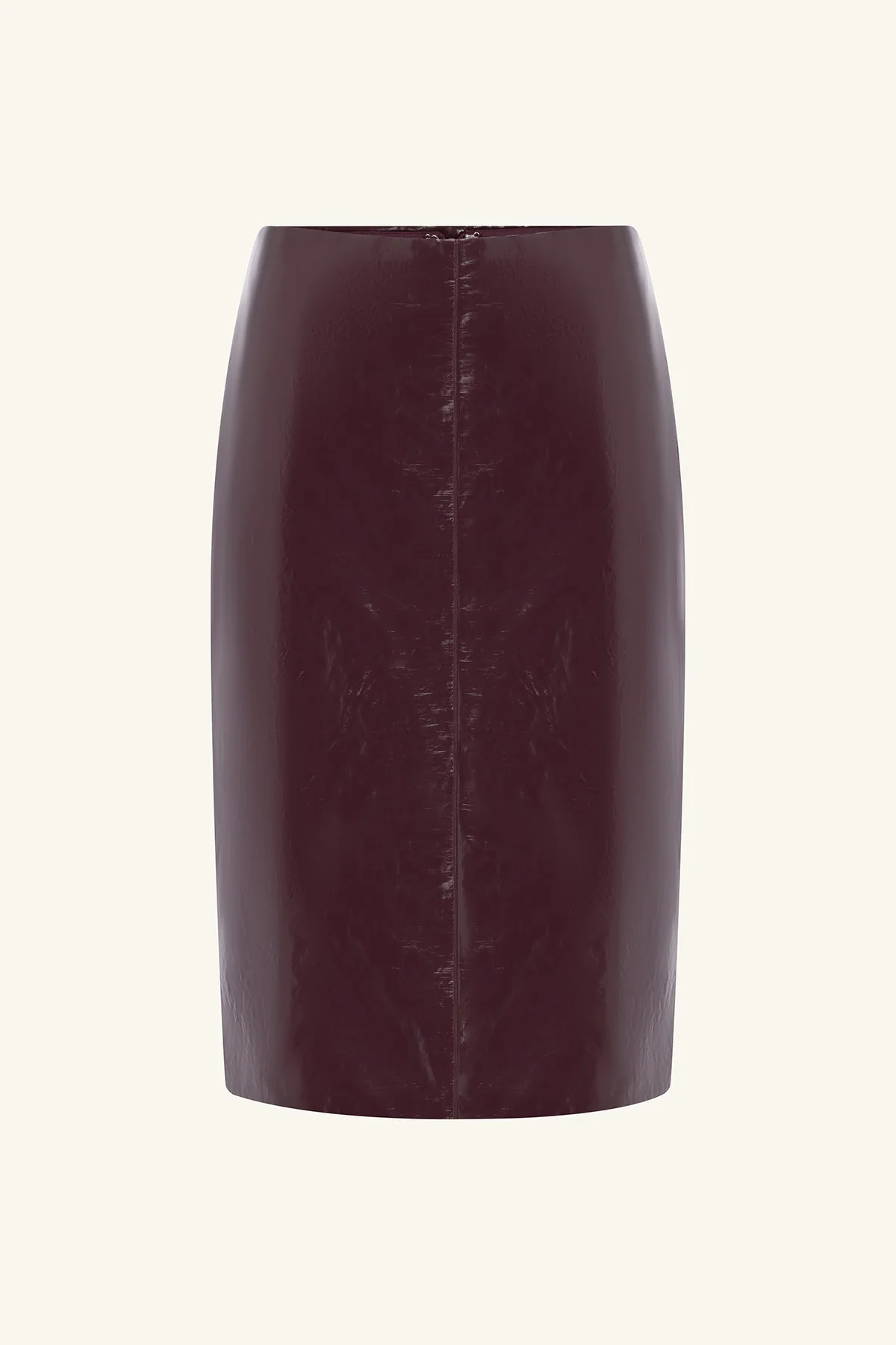LILOU PATENT MIDI SKIRT - PORT ROYALE - Image 8