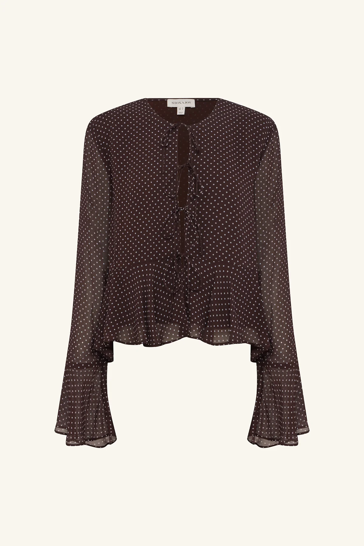 MADDOX LONG SLEEVE RUFFLE TOP - Image 7