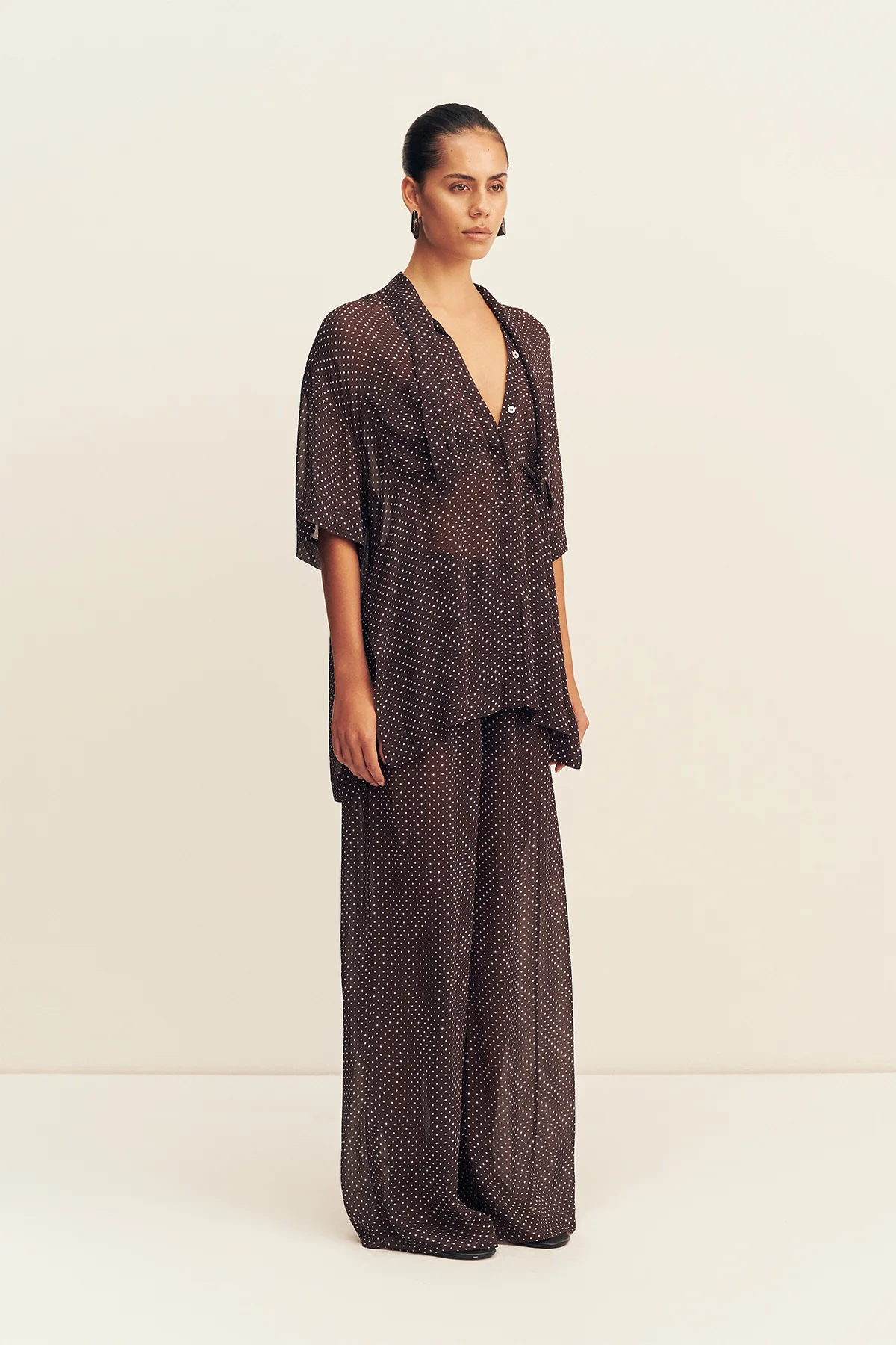 MADDOX SHORT SLEEVE NECK TIE SHIRT - Image 3