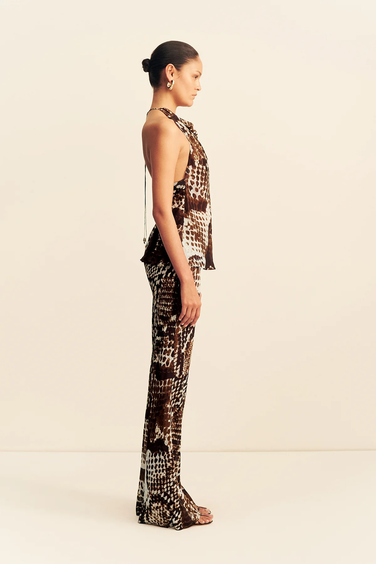 MAIA SHEER OPEN BACK COWL TOP - Image 4