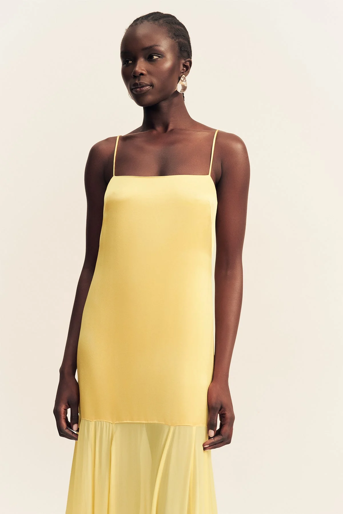 MORAYA DROPPED WAIST MAXI DRESS - SOLEIL - Image 2