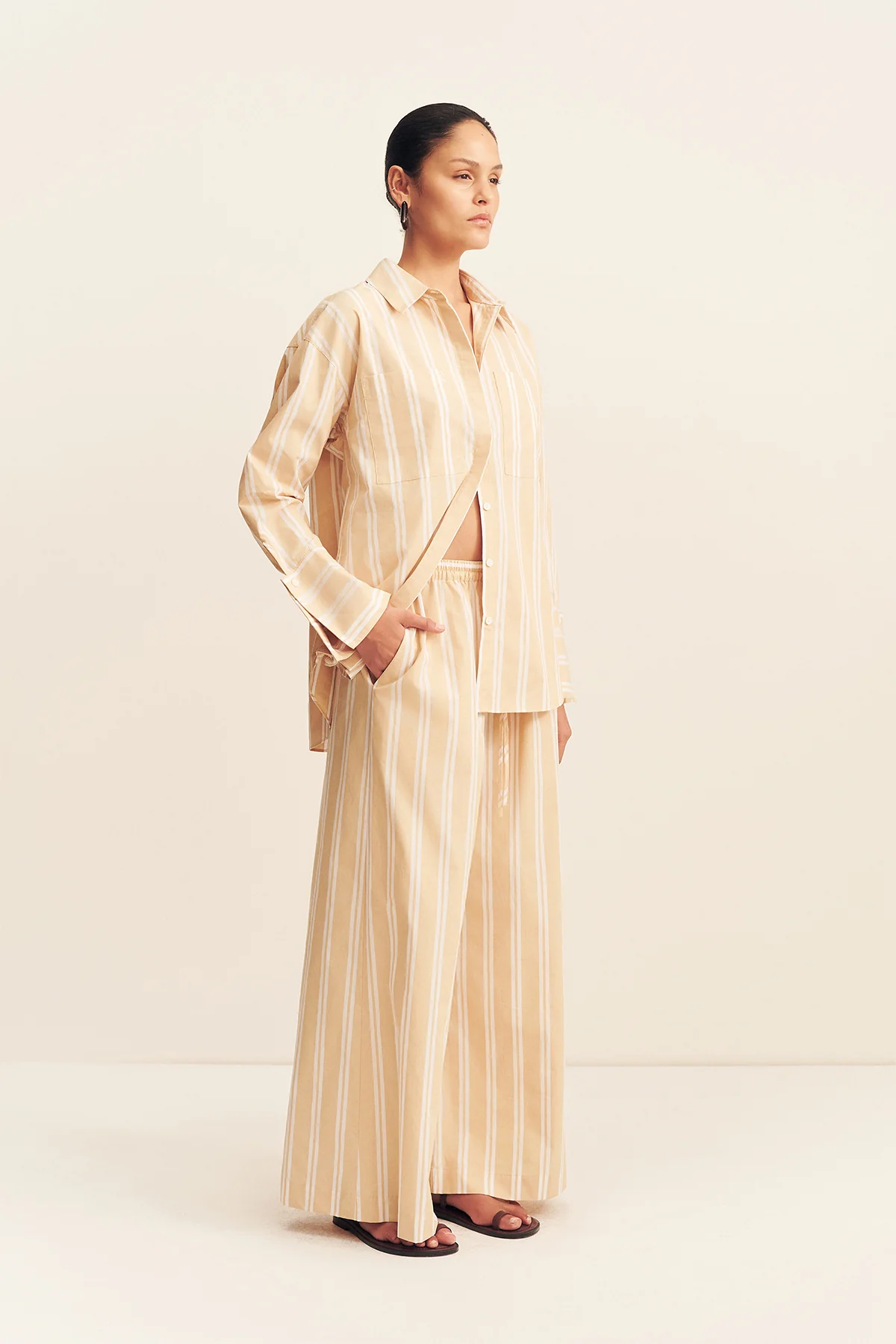 OMRI COTTON WIDE LEG PANT - Image 2