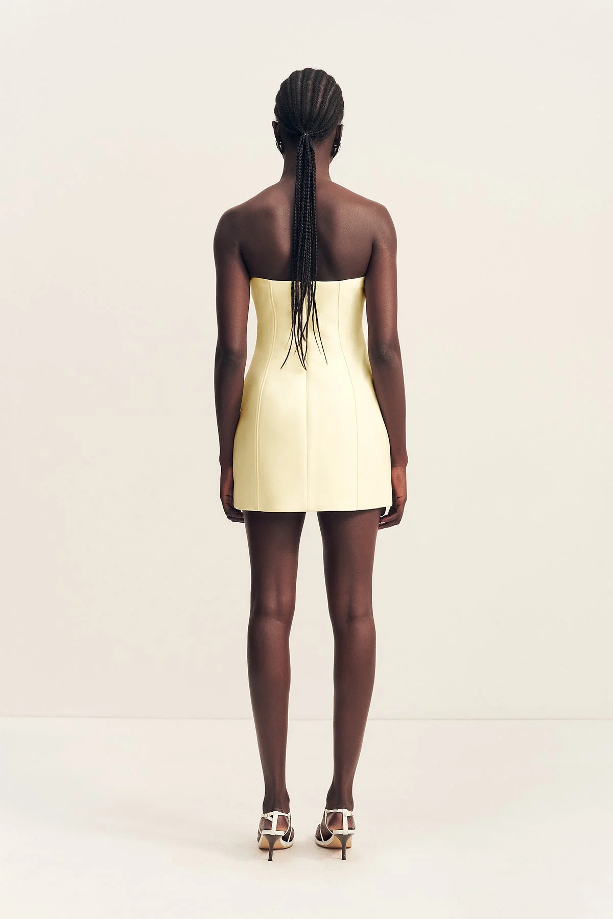 OTIS PANELLED STRAPLESS MINI DRESS - YUZU - Image 5