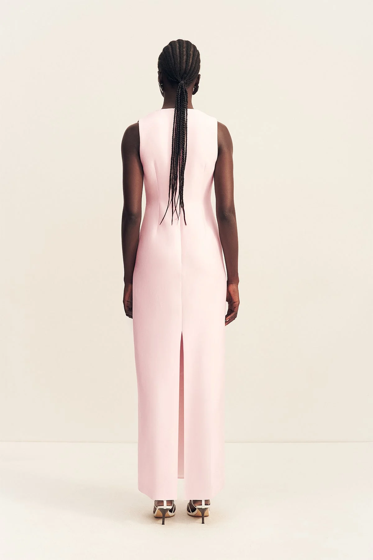 OTIS PLUNGED FITTED MAXI DRESS - FAIRYFLOSS - Image 5