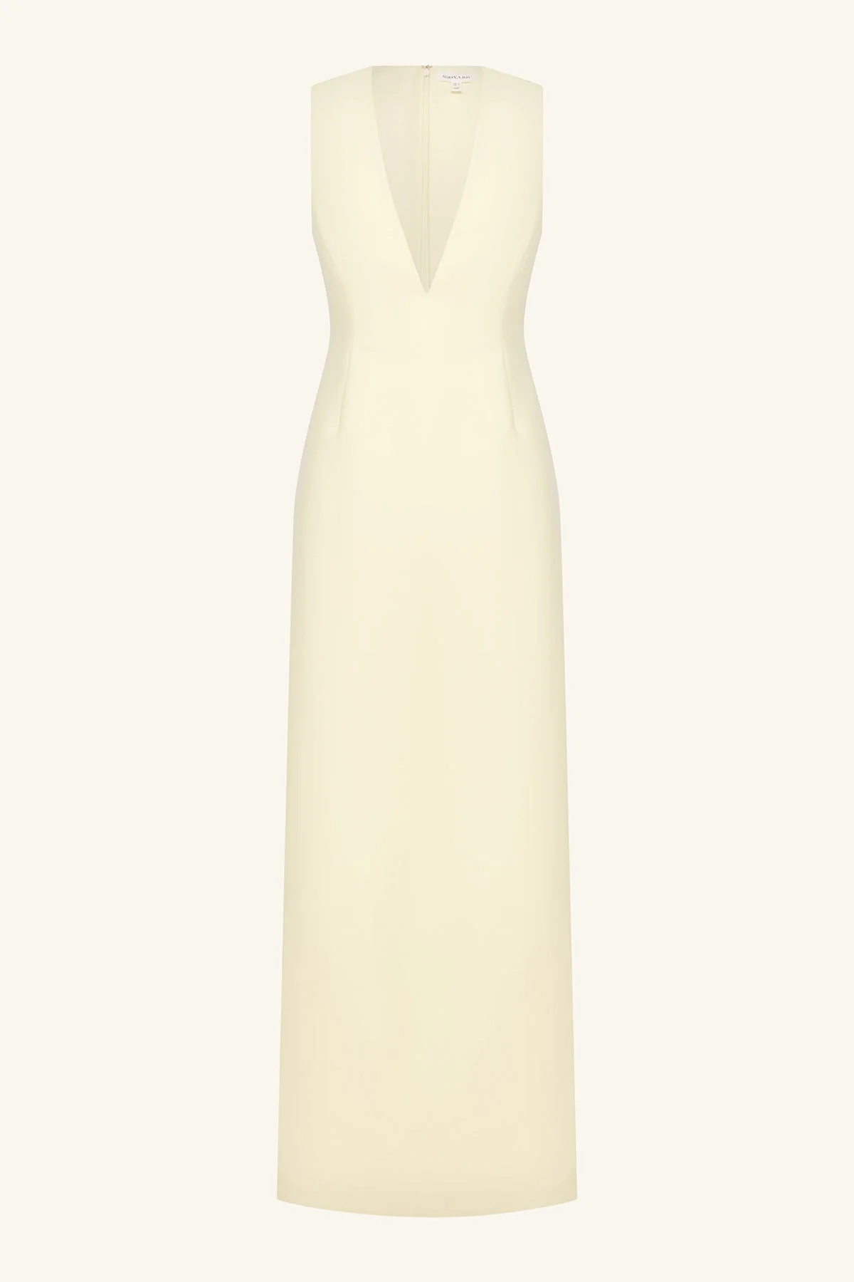 OTIS PLUNGED FITTED MAXI DRESS - YUZU - Image 7